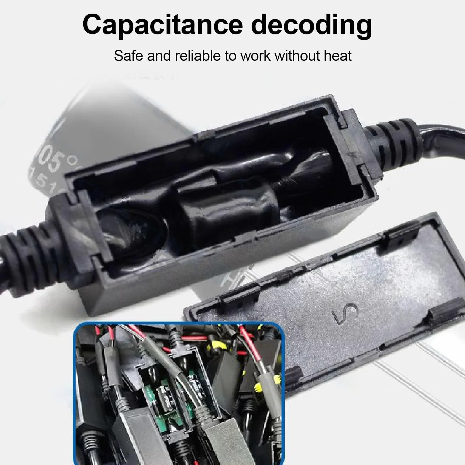 Akozon H4 DECODER CANBUS LED per Fari Sfarfalli, Resistenza di Carico DC 9-16V, Compatibile