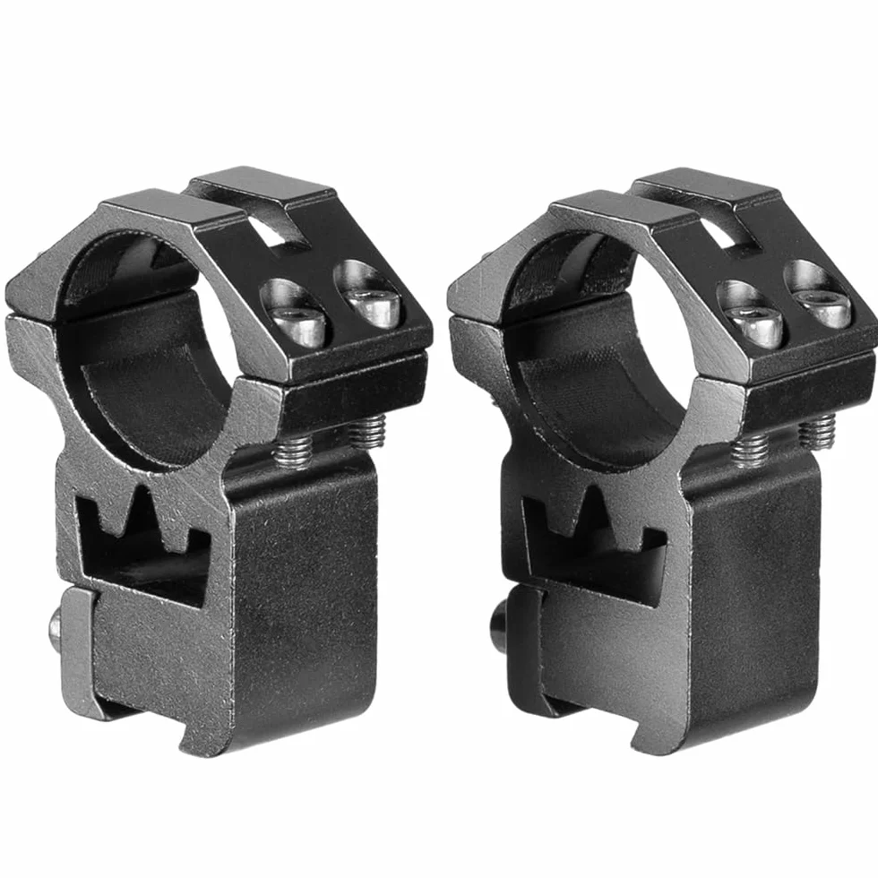 Una Coppia 25.4mm Anelli di Montaggio Ottico Dovetail Doppio Nail Base 11MM Rail Altezza Sella