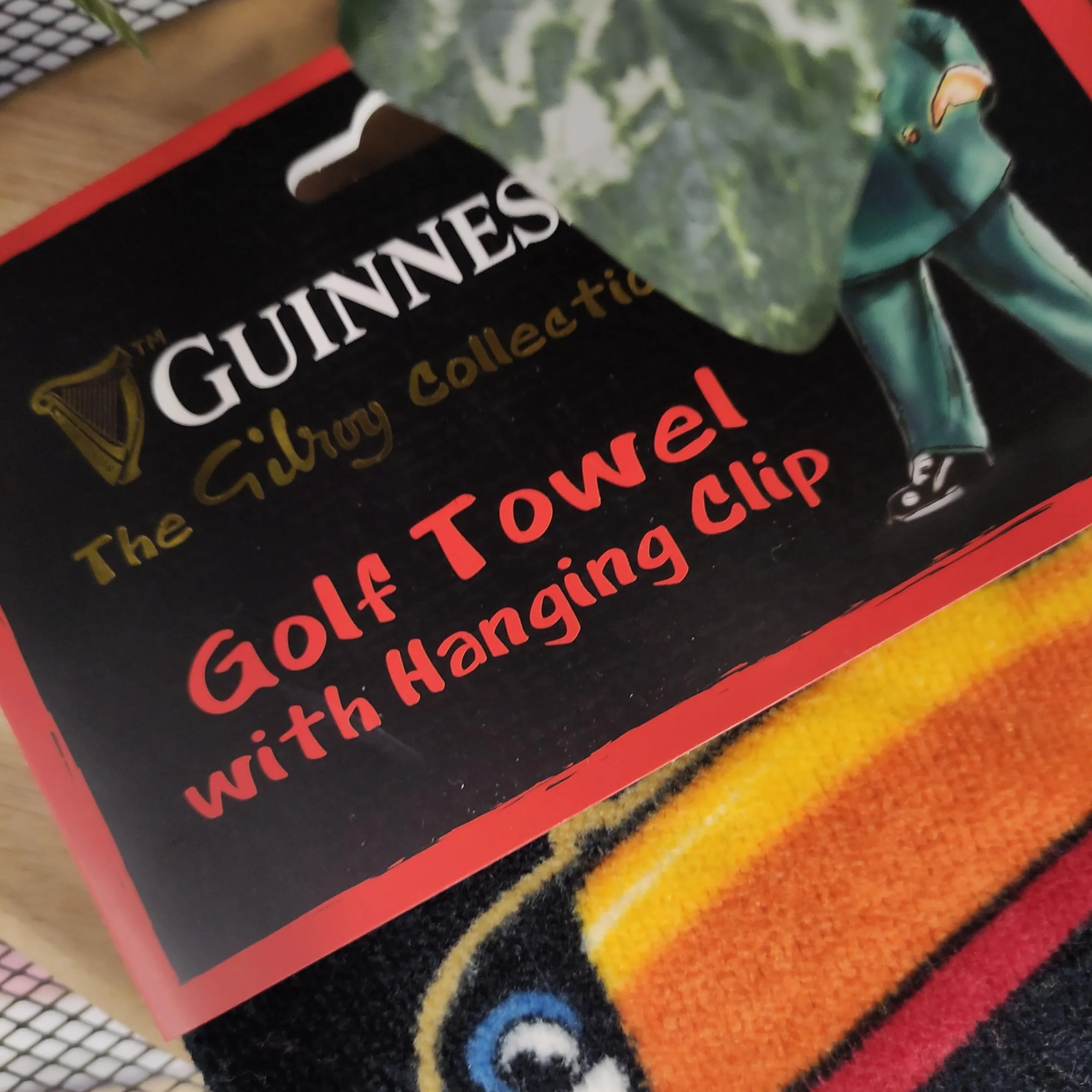 Guinness Asciugamano da golf Toucan con clip
