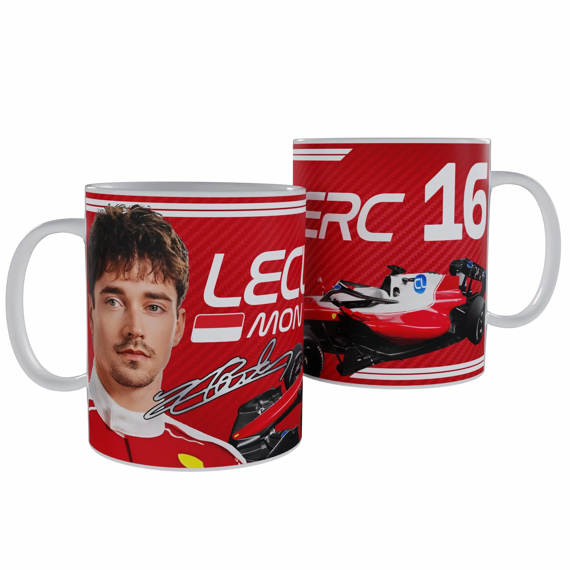 Partisan Leclerc Tazza in ceramica F1 325 ml Nero