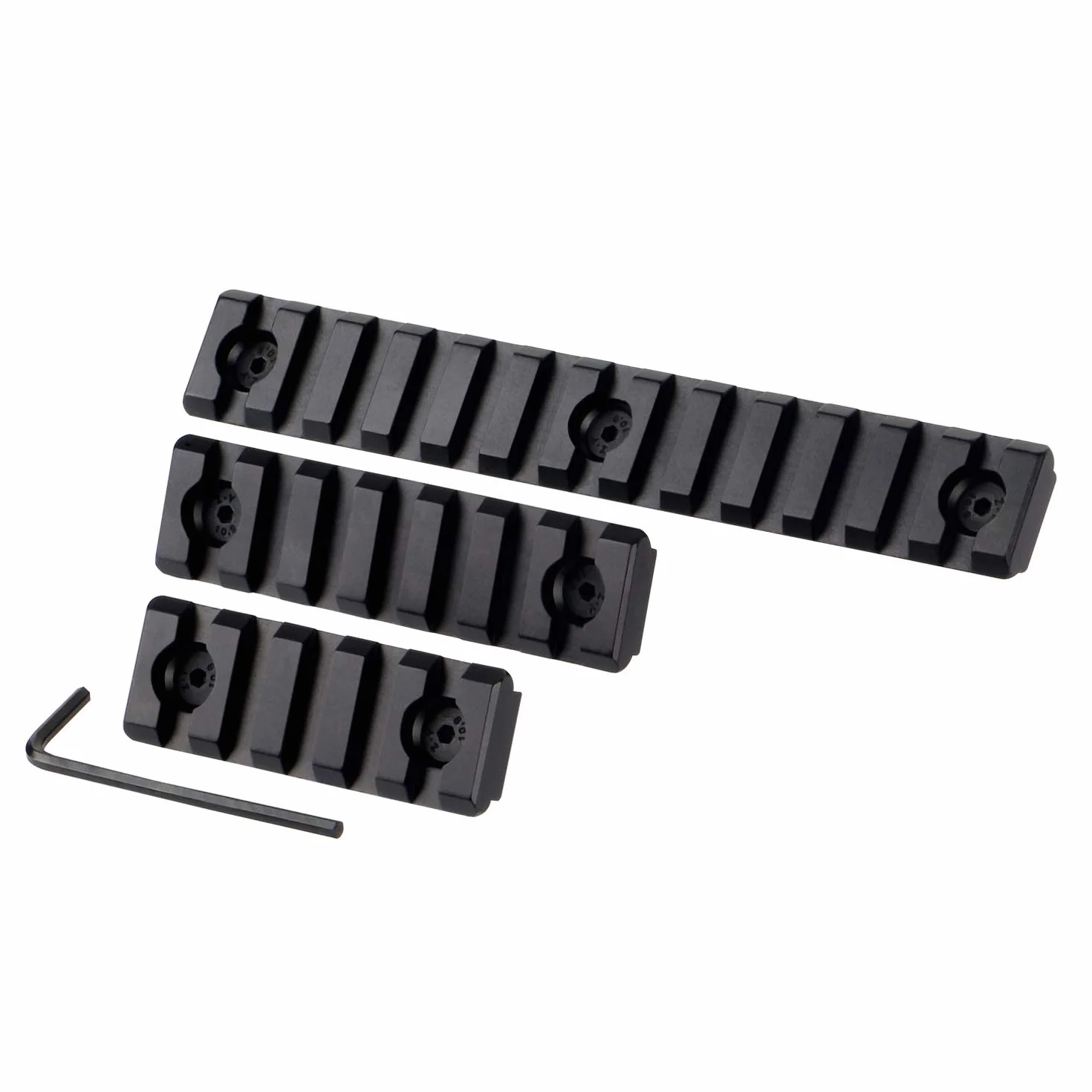 Picatinny Rail 5-Slot 7-Slot 13-Slot Alluminio Leggero 3 Pezzi per Caccia