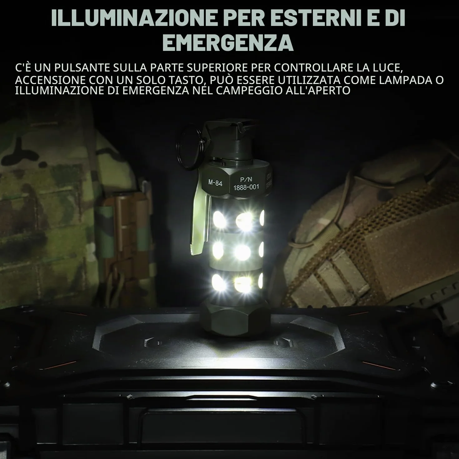 Airsoft Flashbang Tactical Hand Grenade Toy Outdoor Emergency Light Paintball CS Battle Game