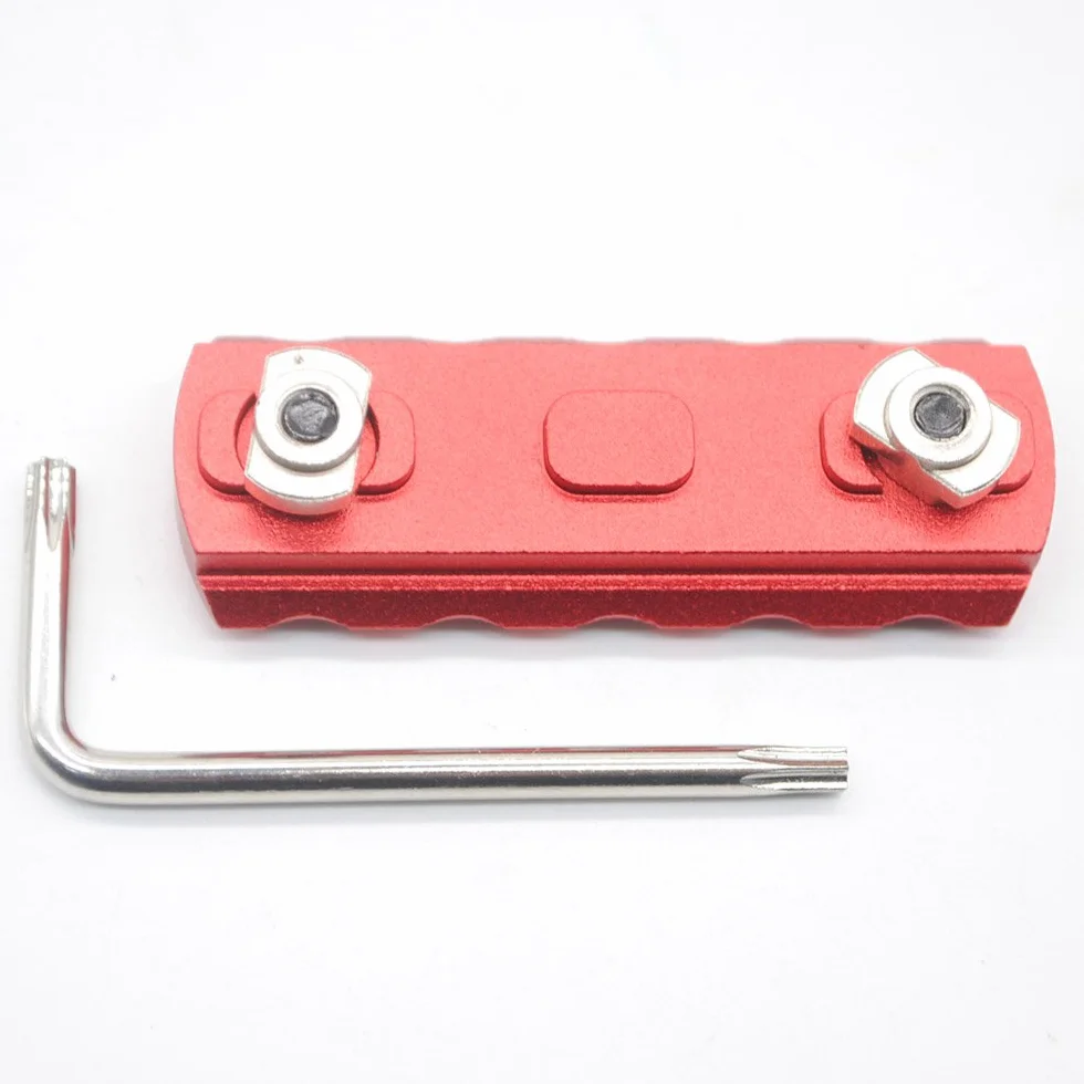 Trirock Mlk Rail Section Red Aluminum 5 Slots