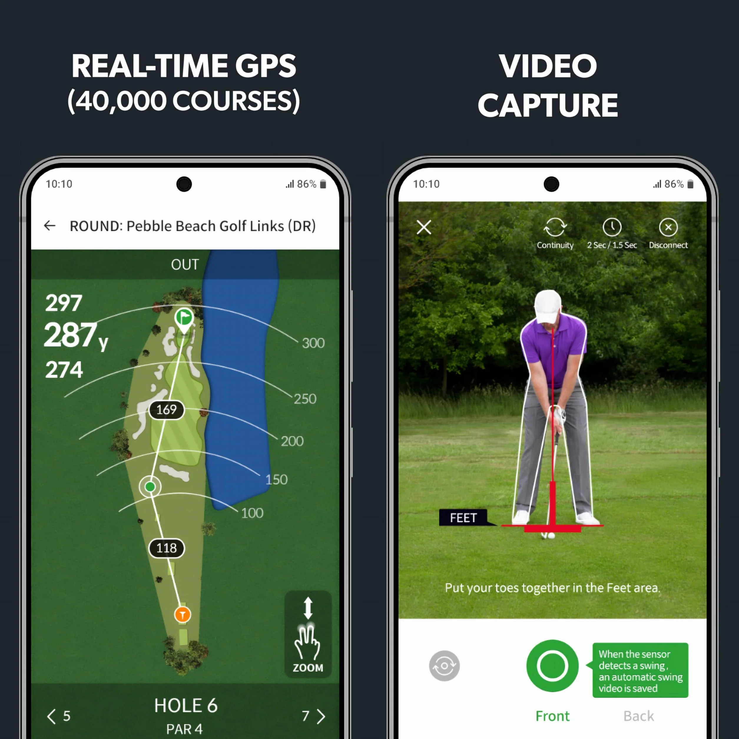 Swing Logic SLX Mini Portable Golf Launch Monitor Distanza Velocità Palla Testa Mazzo Fattore Smash