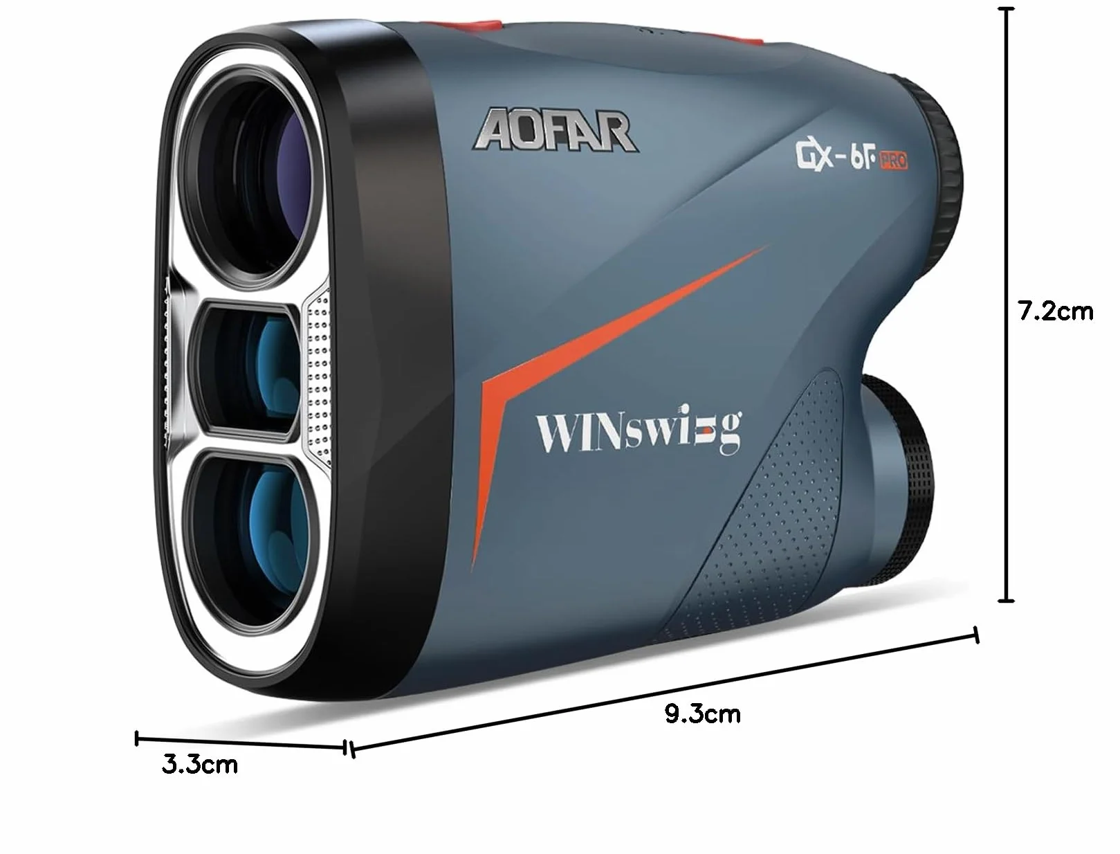 AOFAR GX-6F PRO Telemetro golf con Pendenza, 600Y, Telemetro a Scansione Continua, Blocco Bandiera Con Vibrazione Pulsata Per Le Competizioni, Lettura Di 0,2 Secondi, Versione Aggiornata