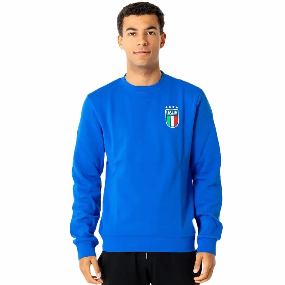 FIGC Maglione italiano uomo blu nazionale italiana calcio taglie S-XXL