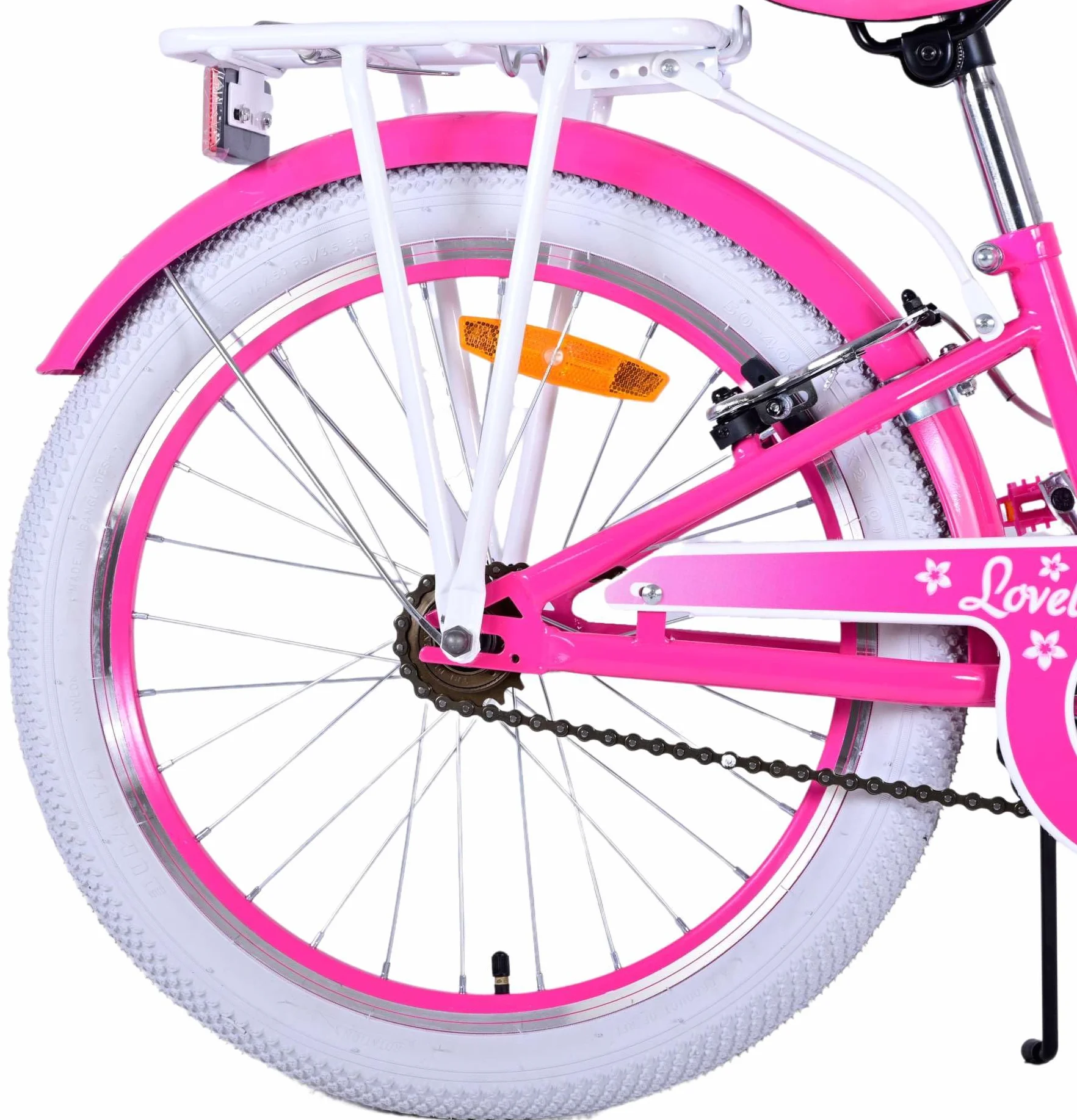 Bicicletta da bambina 20 pollici Lovely con cestino e portapacchi