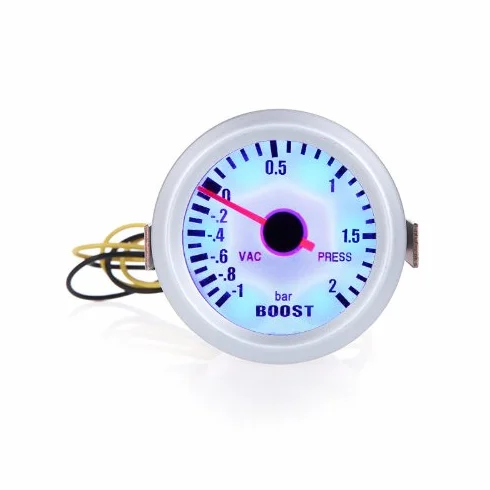 indicatore turbo boost,Manometro Turbo Boost di pressa a vuoto per Auto auto 2" 52mm -1~2BAR LED luce blu