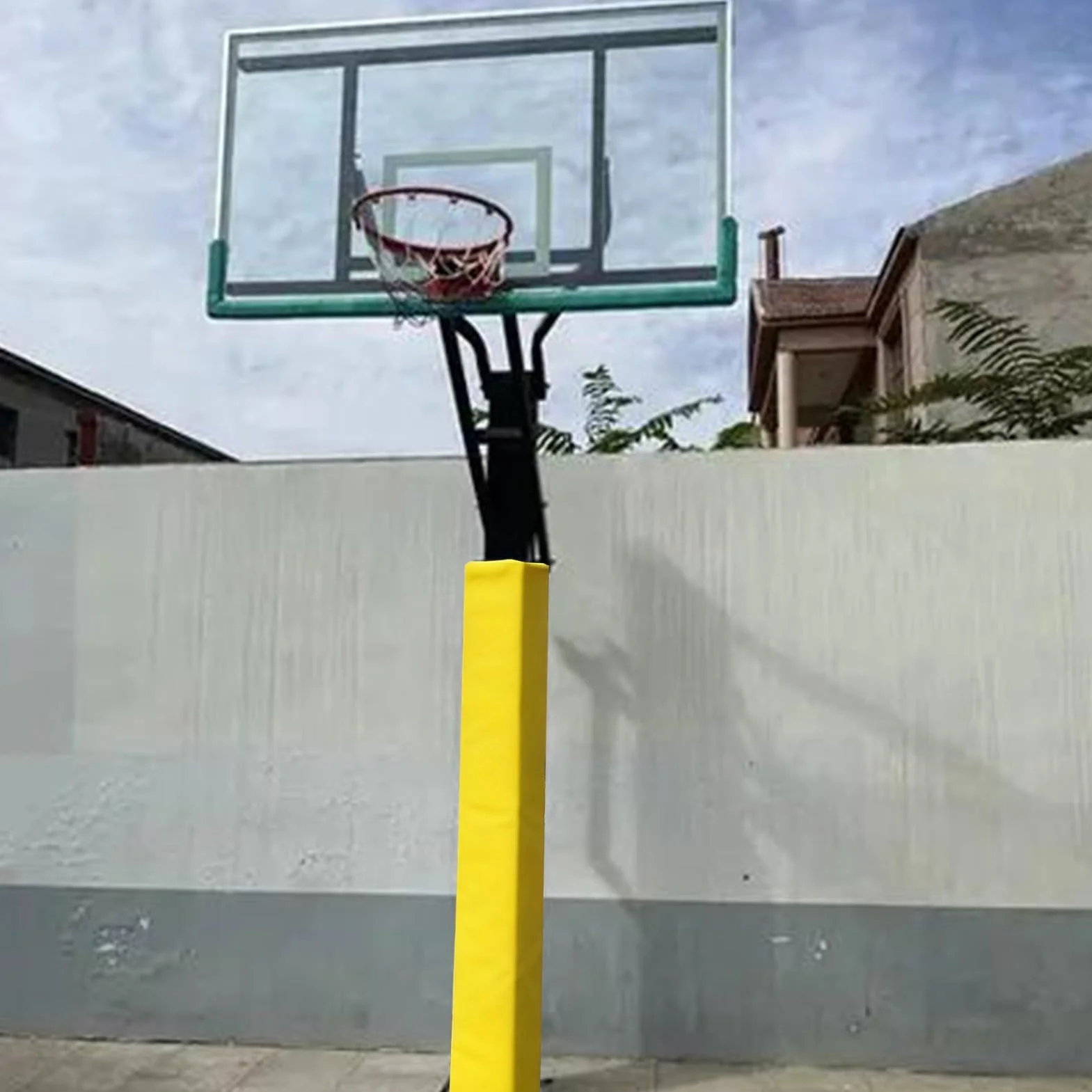 Imbottitura per palo da basket, protezione quadrata in schiuma per pilastro