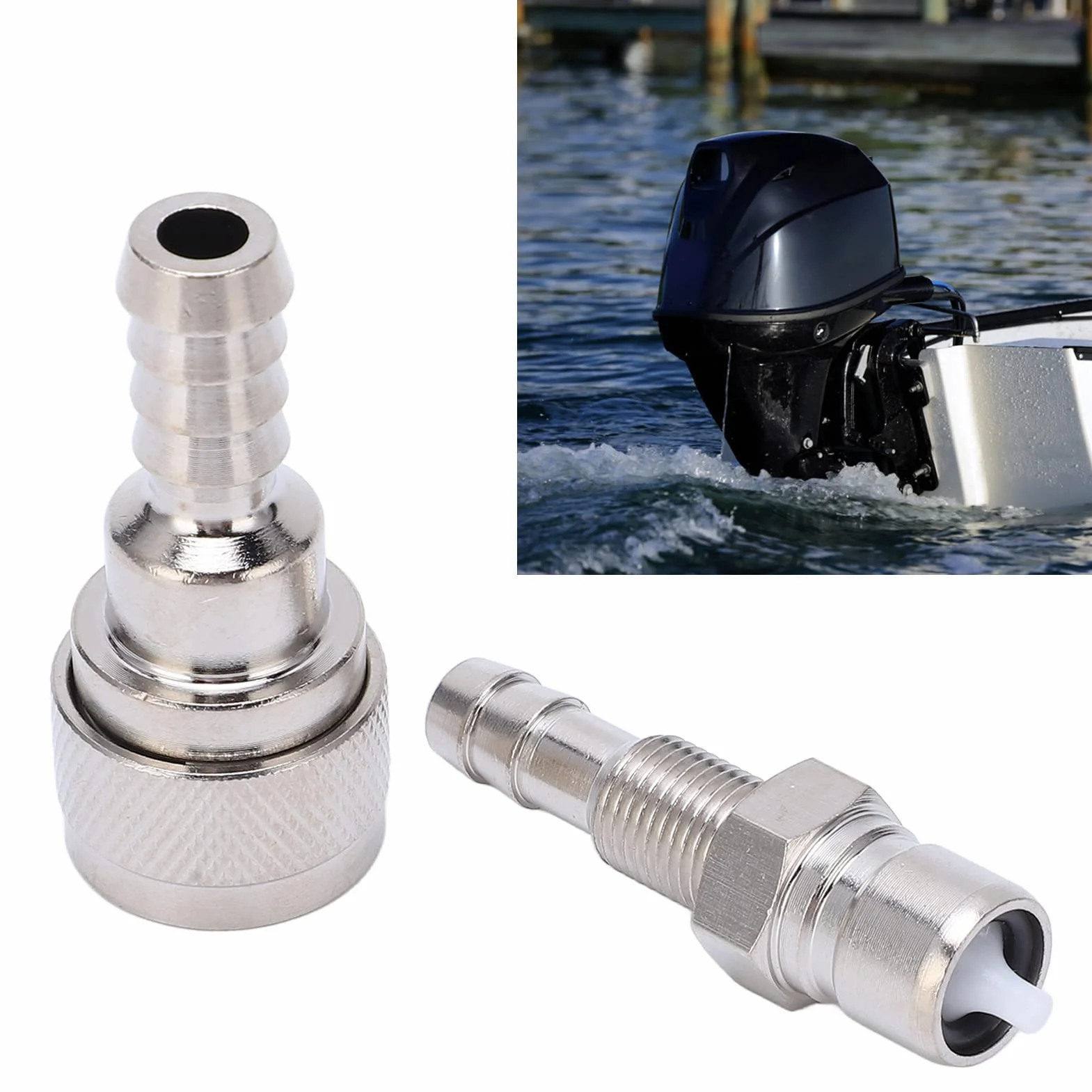 Connettore Carburante Fuoribordo Maschio Femmina 2 Pezzi 3B2 70250 5-90 HP