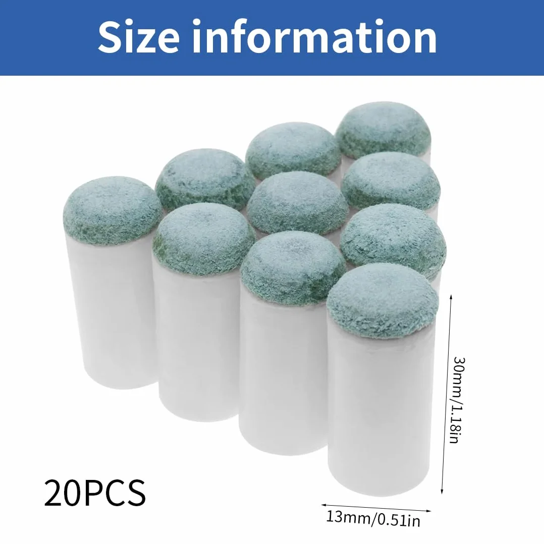 WeddHuis 20 pezzi puntali stecca biliardo ricambio plastica