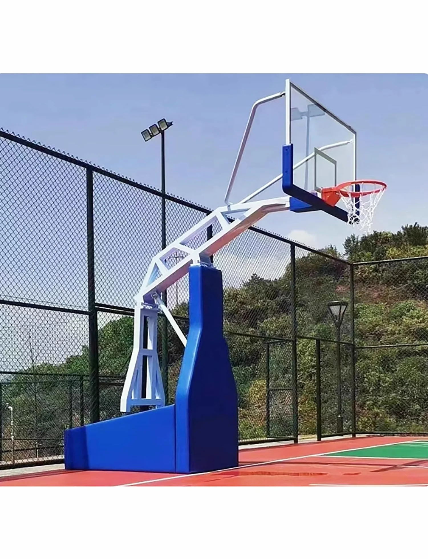 Protezione bordo tabellone basket antiurto imbottitura interno esterno paraurti schiuma resistente sicurezza pali