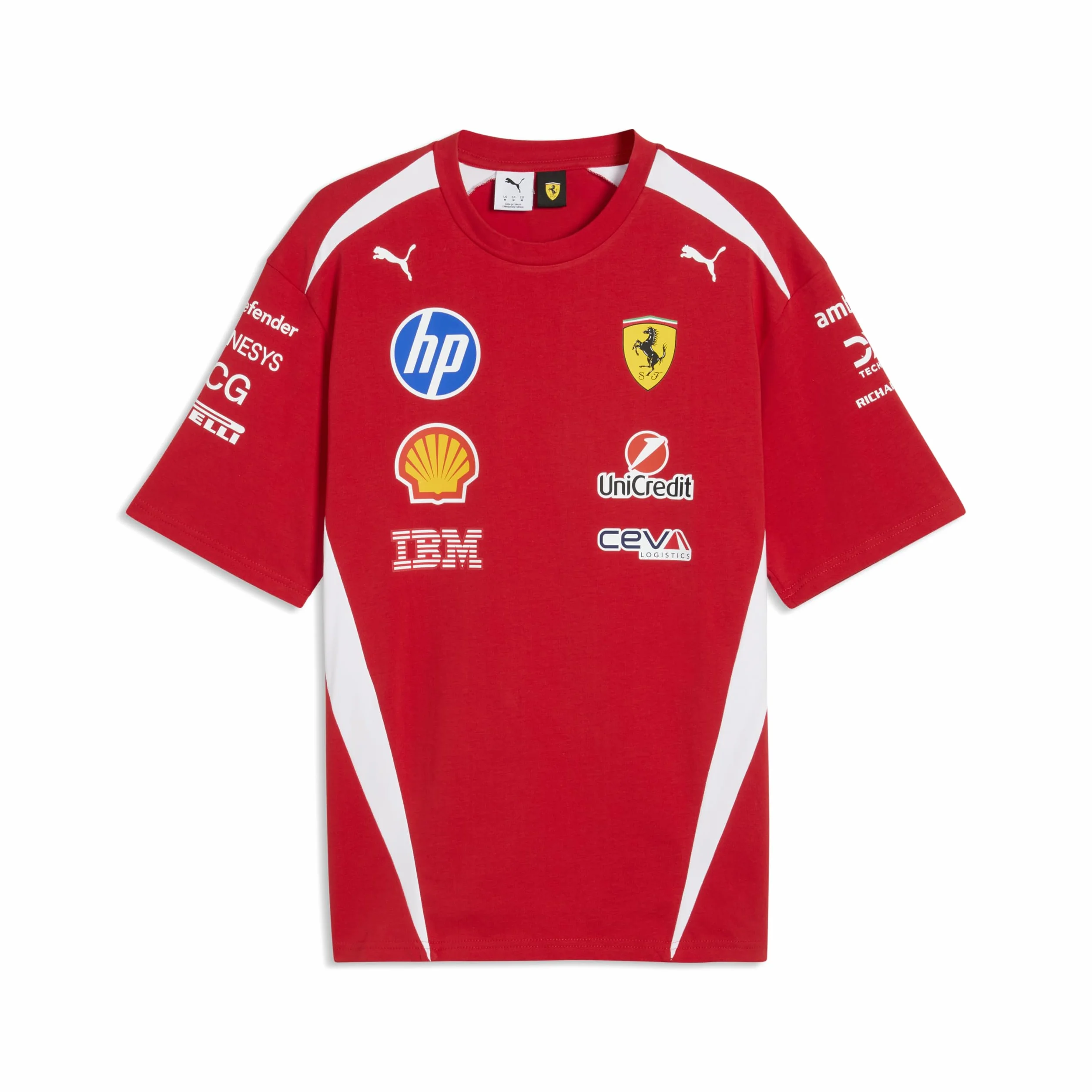 PUMA Scuderia Ferrari F1 2026 T-Shirt Team Driver Uomo Rosso