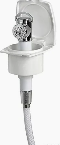 OSCULATI Doccetta New Edge Bianca Tubo PVC 2,5 m