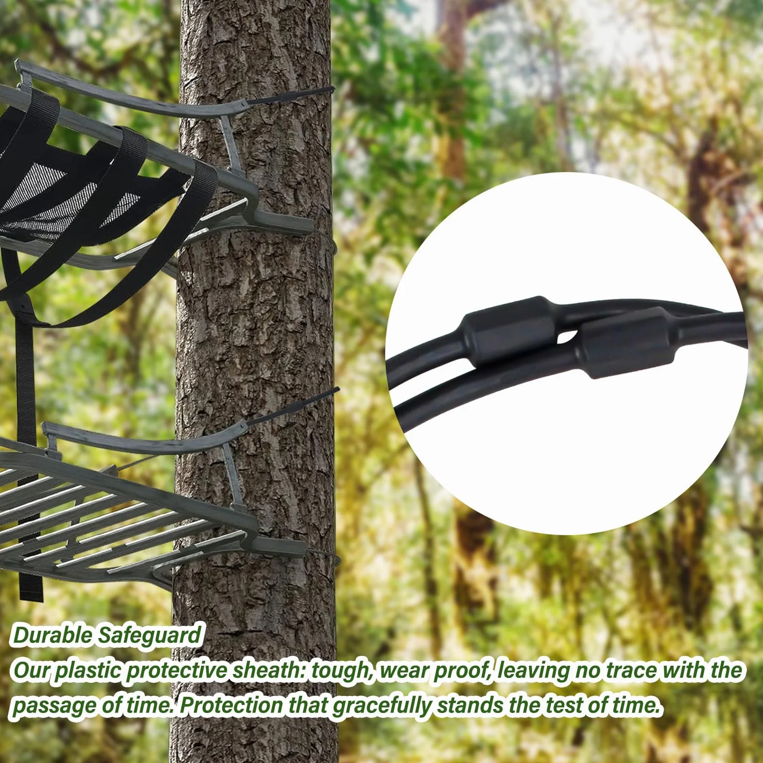 Fdit Cavi Treestand in Acciaio Inossidabile da 65 Pollici per Caccia