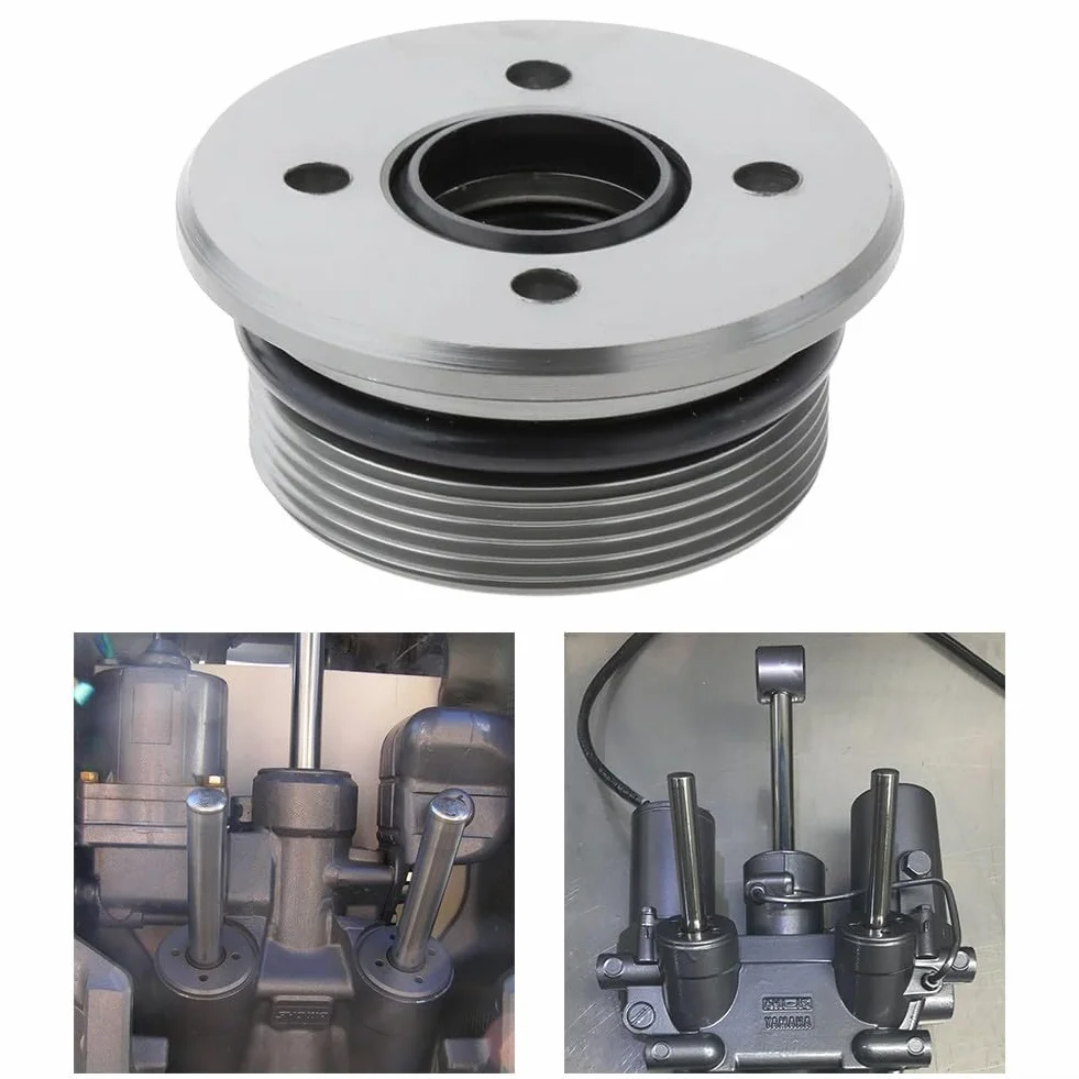 Trim Tilt Assy Screw End Cap, 64E-43821-00 Ricambio in alluminio anodizzato duro per Showa Style 115-250 Motori fuoribordo Uso marino professionale
