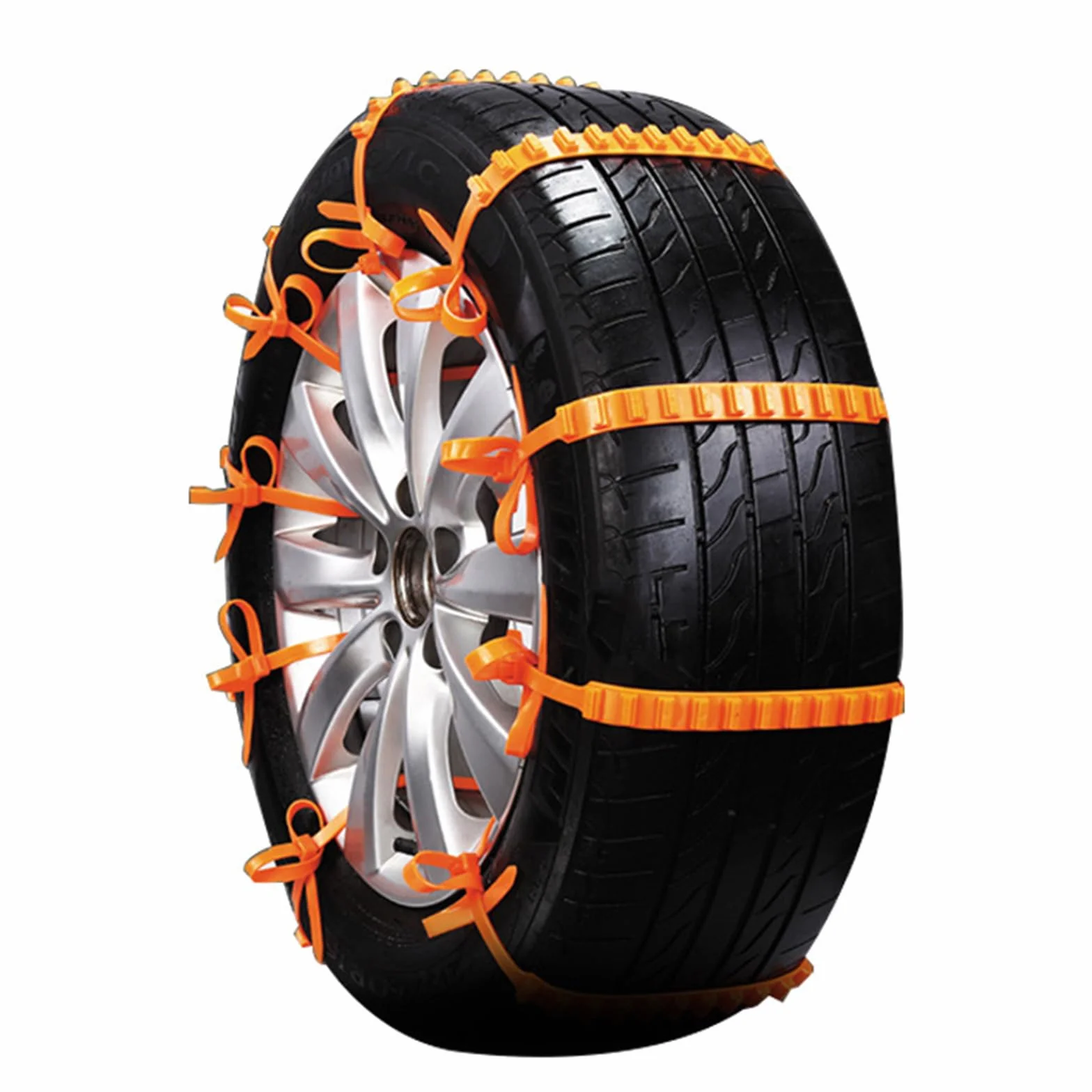Catene da Neve Antiscivolo per Auto, Universali per Pneumatici, per Fuoristrada SUV Furgoni (10 Pezzi)