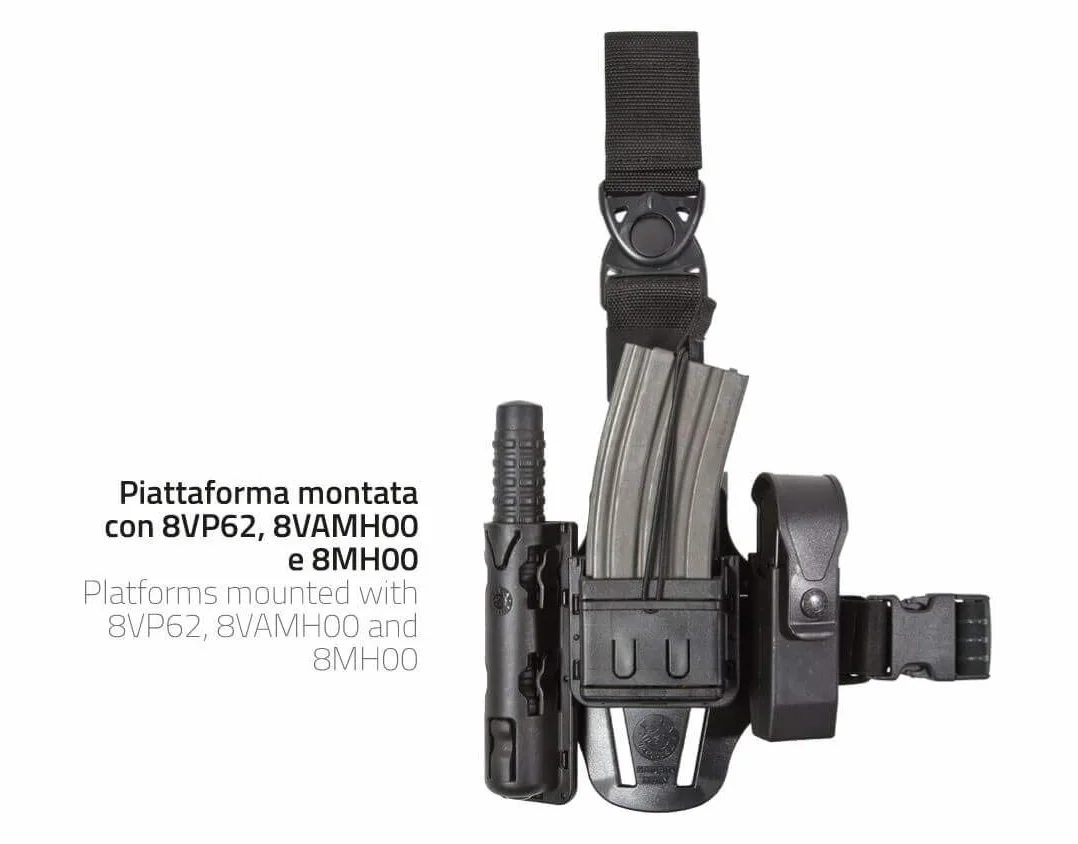VEGA HOLSTER Piattaforma Cosciale Compatta 8K17 per Fondina e Accessori Tan
