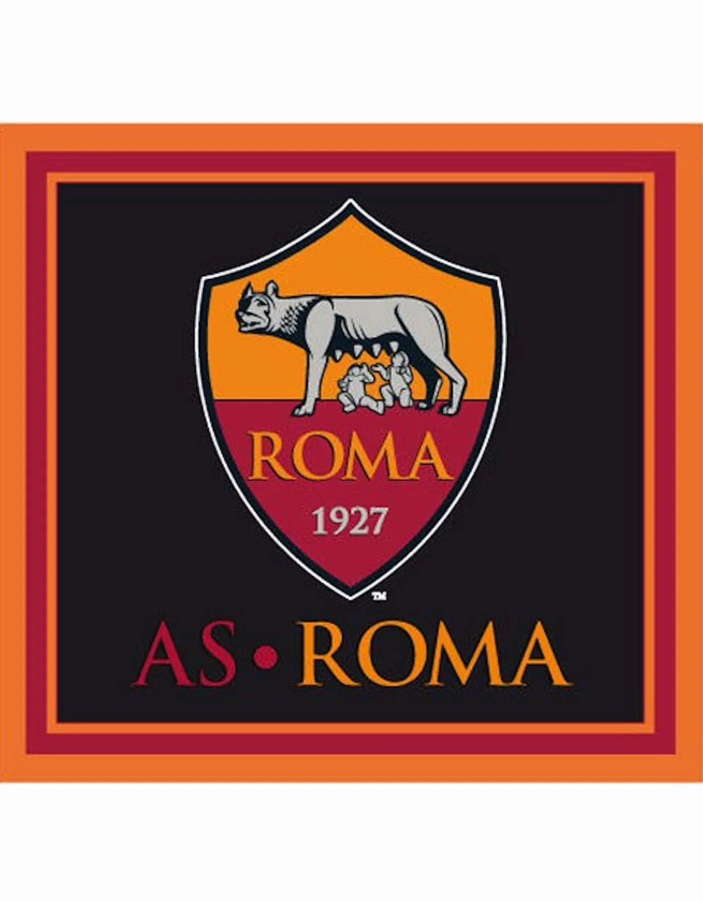 AS Roma Ufficiale Bandierone Polyester 140x140