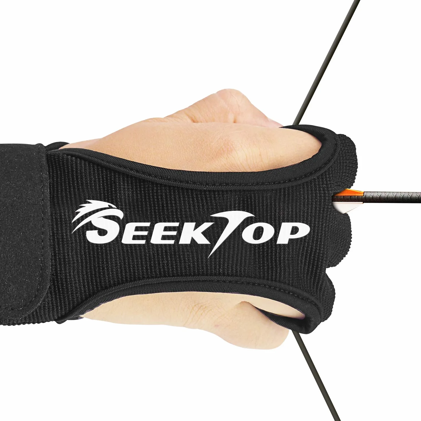 Seektop Archery Glove Three Finger Leather Shooting Gloves for Youth Adult