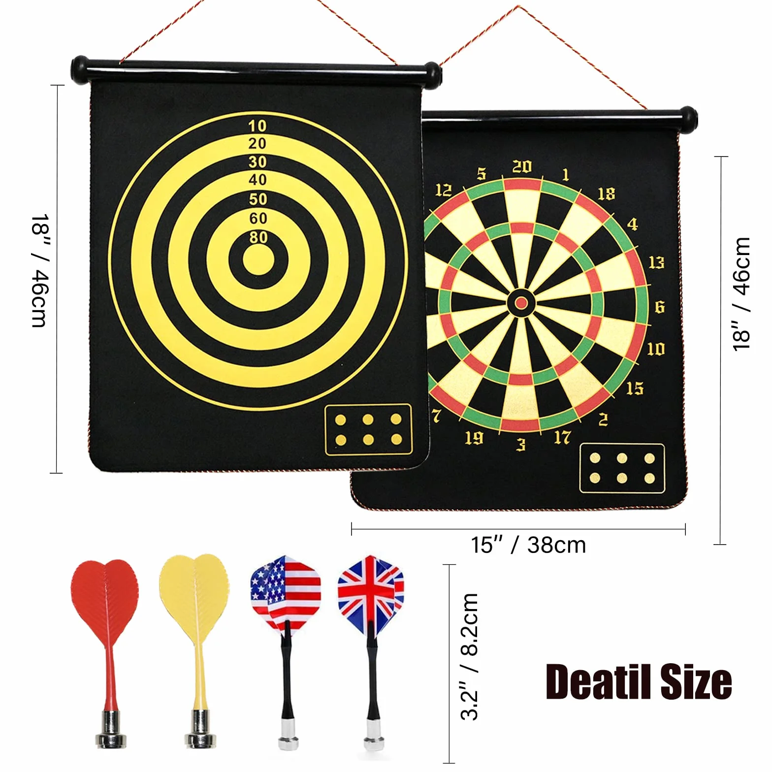 Set di Bersaglio Freccette Ø38cm per Bambini