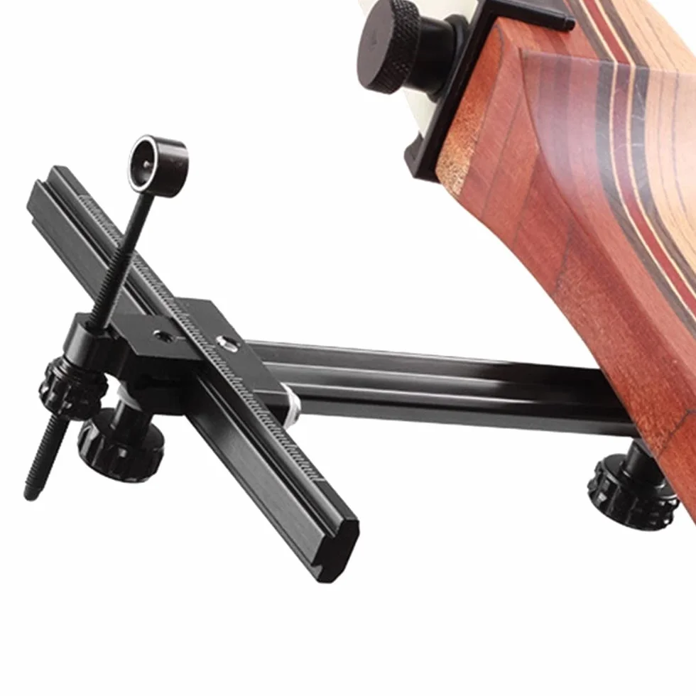 Visiera ad arco ricurvo 6 pollici a forma di T Bow Sight lega di alluminio regolazione rapida