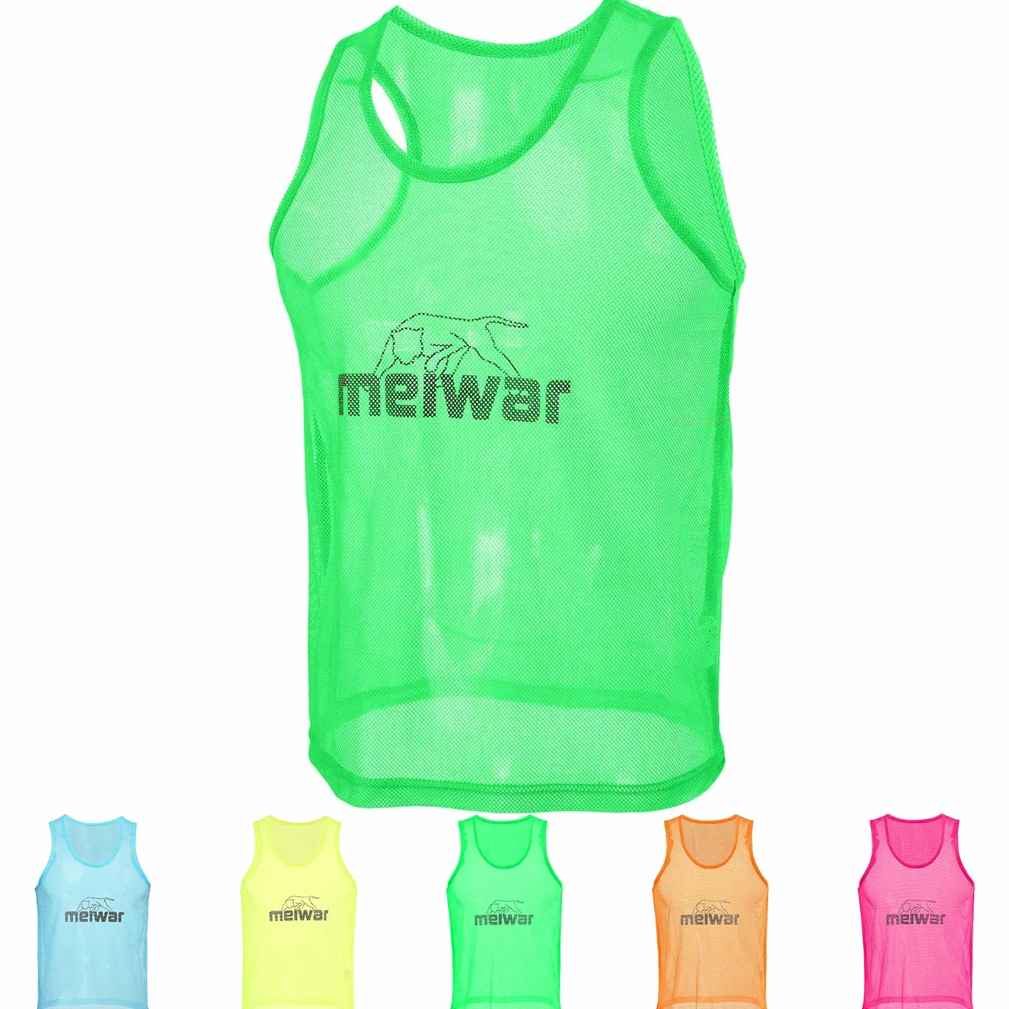 Pettorine Calcio 10 Pezzi per Adulto e Bambini Maglie Colorate