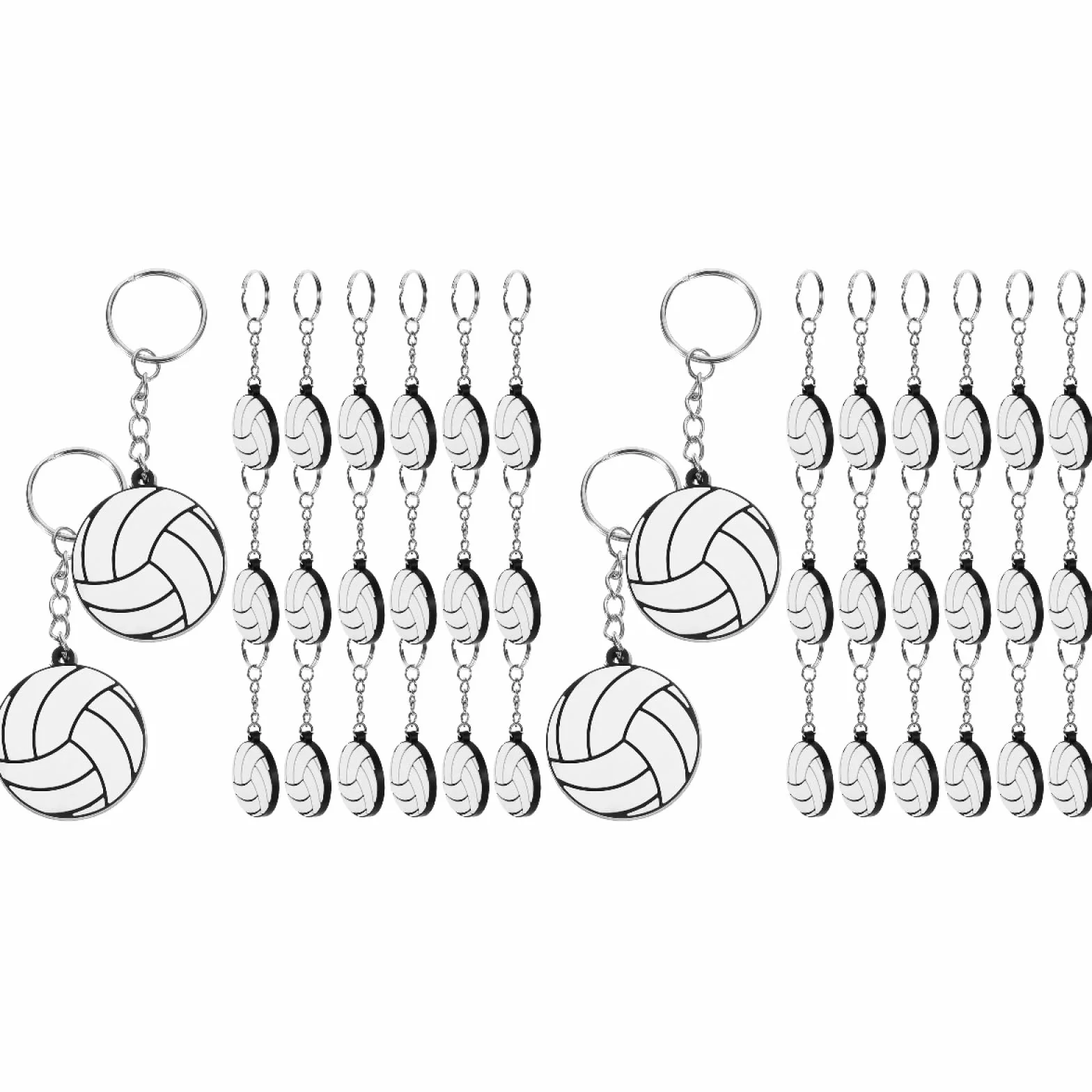 Portachiavi Pallavolo Metallo 40 Pz Happyyami Bomboniere Sportive