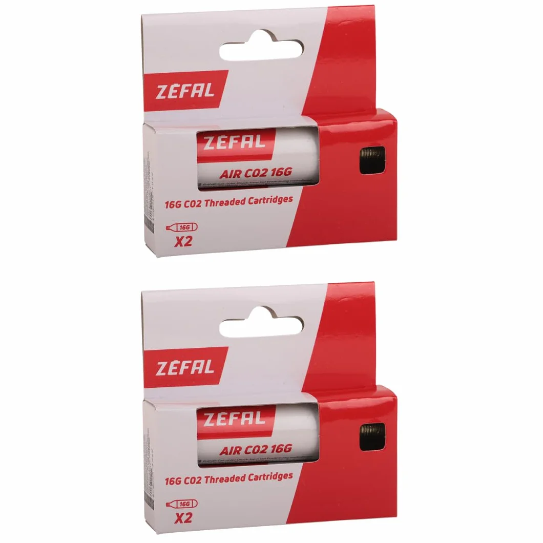 ZEFAL Pack Cartucce CO2 16g - Confezione da 4 - Bici Filettatura