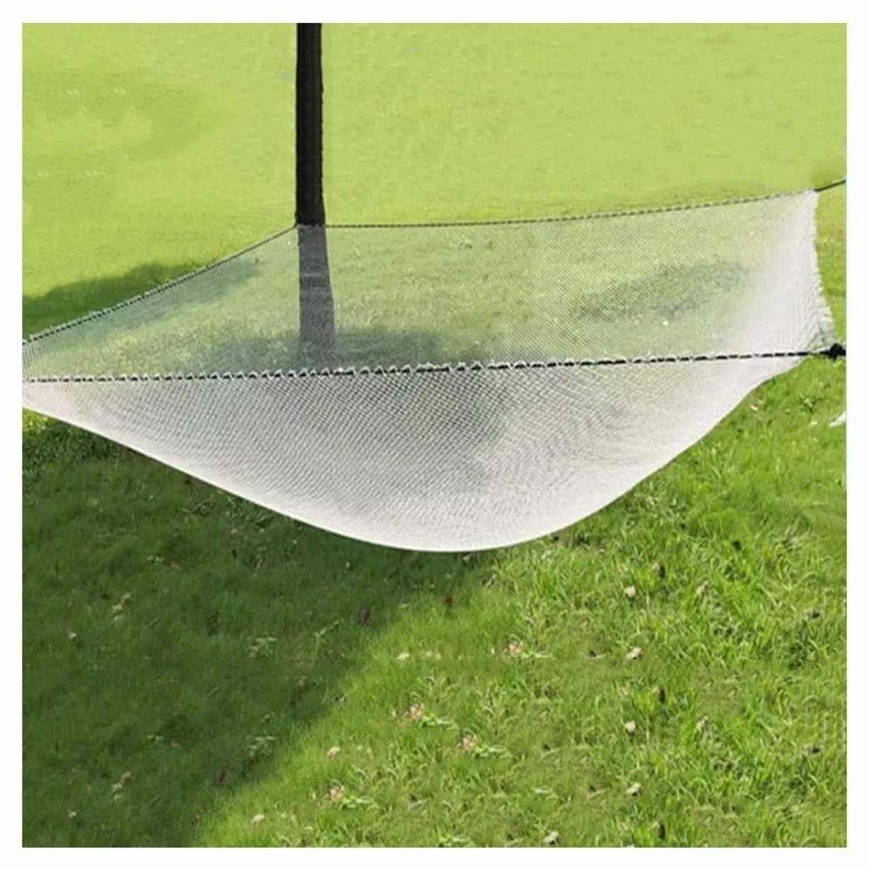Rete da pesca realizzata a mano in nylon resistente, 2,5 cm, colore bianco, 3 x 3 m x 0,7 cm, perfetta per laghetti di pesci, decorazione da spiaggia e attrezzatura da pesca
