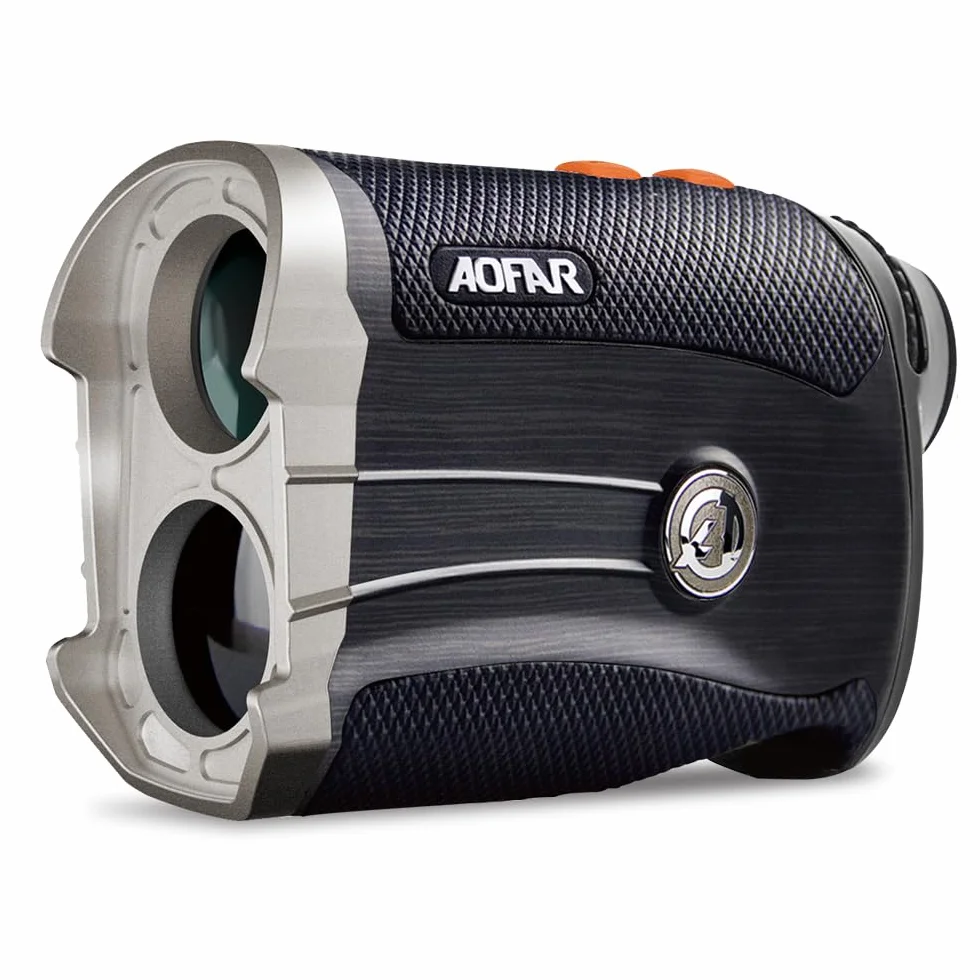 AOFAR GX-2S PRO Telemetro Golf e Caccia, 1000Y, rangefinder Con Compensazione Della Pendenza, Blocco Bandiera e Vibrazione, Distanza Angolare e Orizzontale, Misura Precisa Distanza Per Caccia/Golf