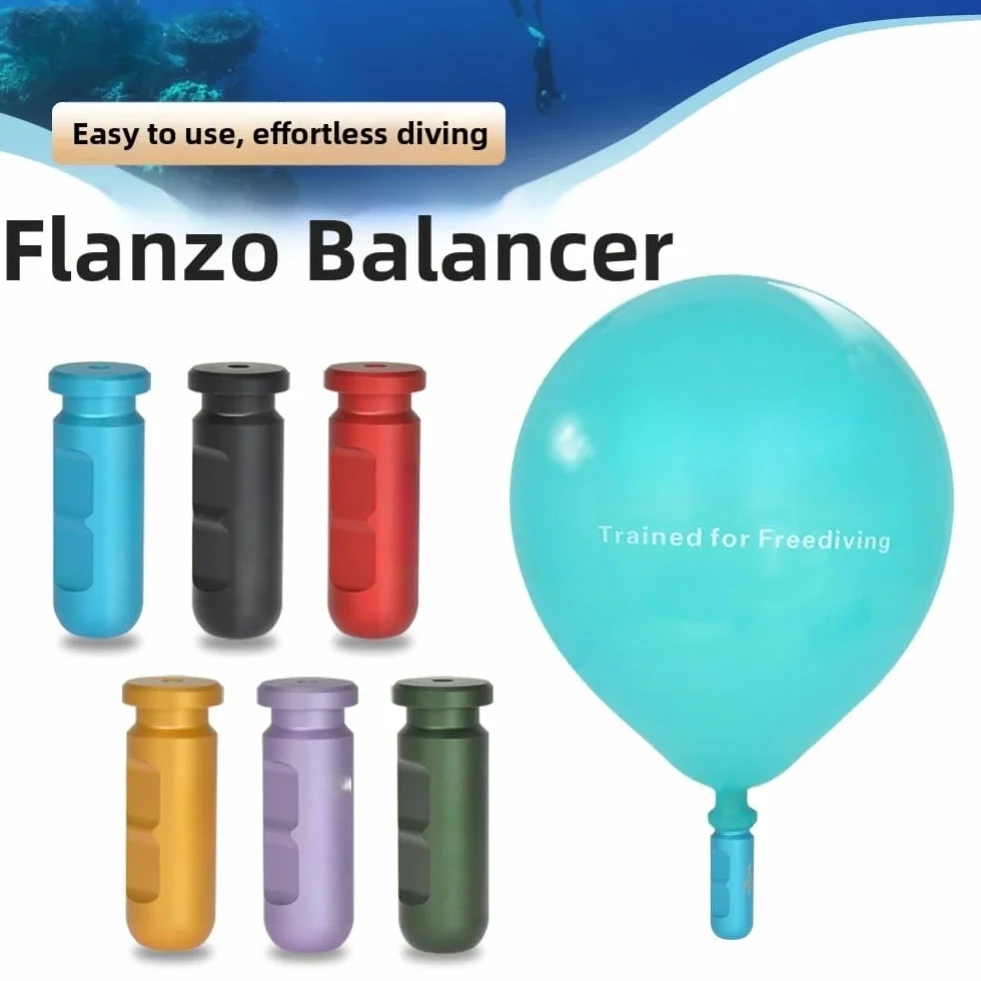 Equalizzatore di pressione per apnea Frenzel con palloncino assistito (nero)