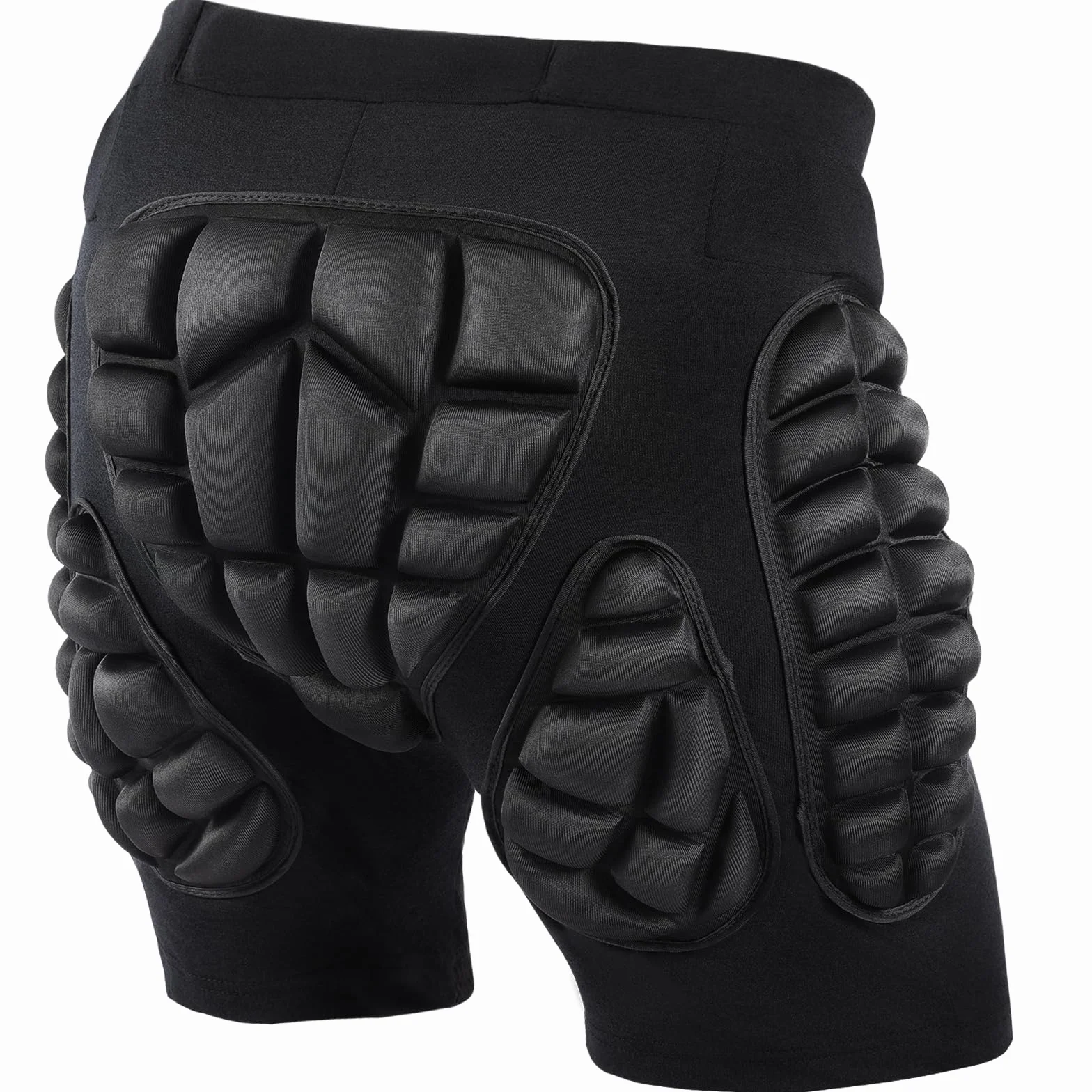 AOOWU Pantaloncini Protettivi Imbottiti per Snowboard, Protezione 3D Anca Coscia Coccige