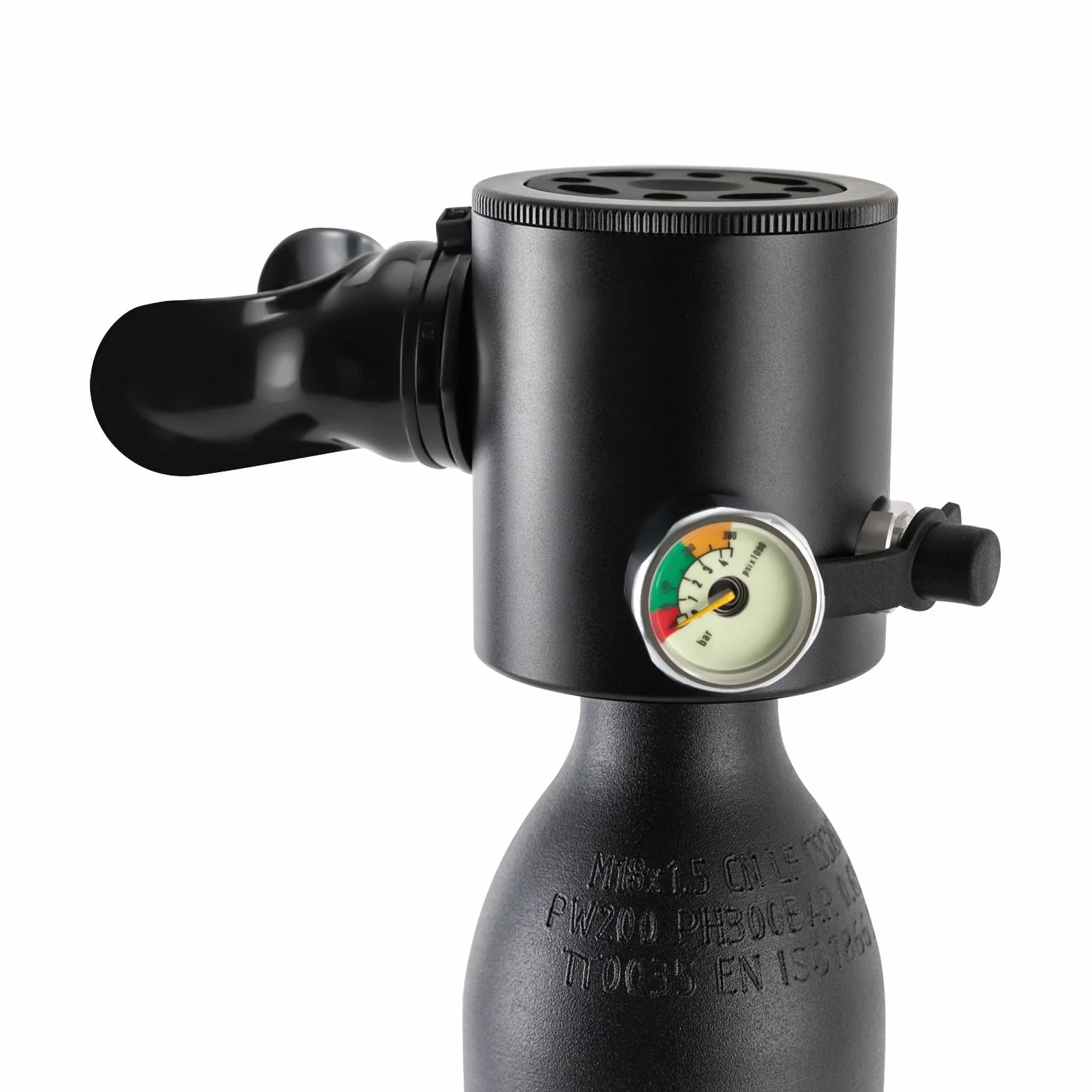 Lung Tank Borraccia immersioni subacquee 0,5 l 2,2 kg valvola respirazione borsa trasporto