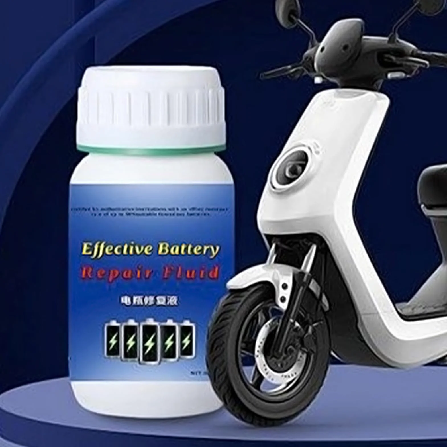 Liquido Ripristino Batteria 280 ml Additivo Ricarica per Moto Carrelli Golf Camion Barche