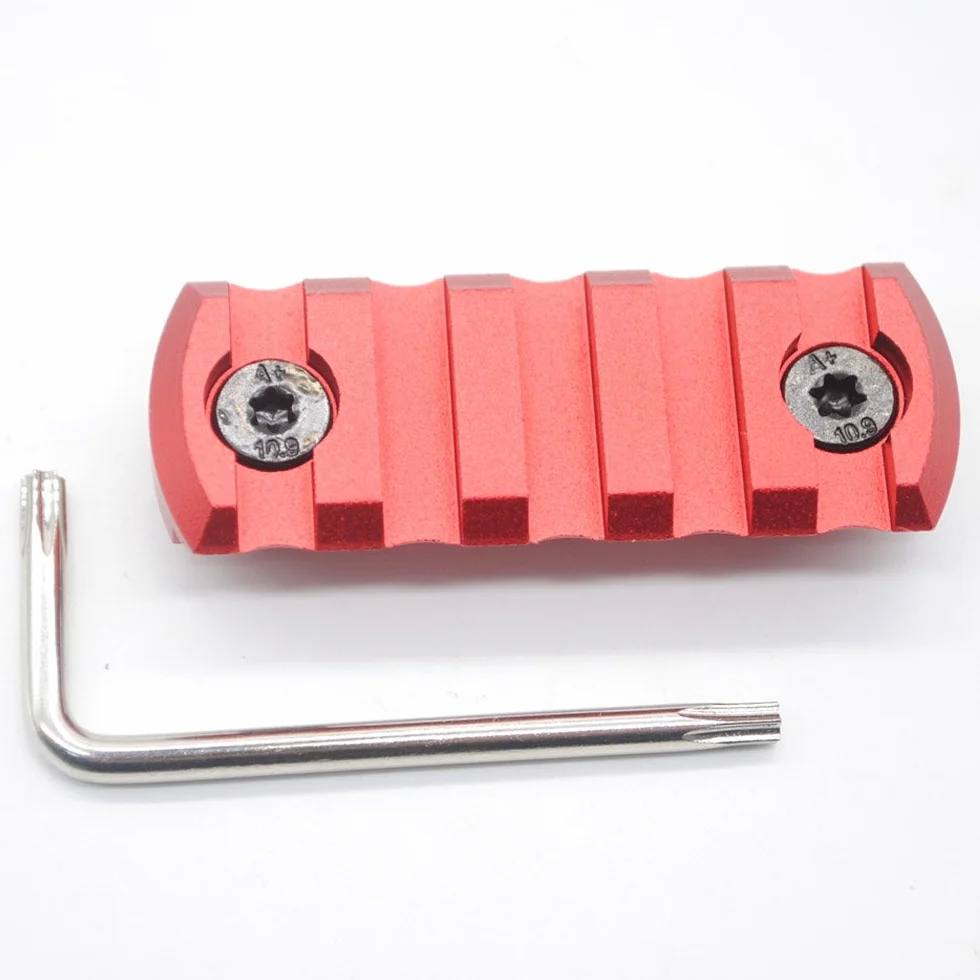 Trirock Mlk Rail Section Red Aluminum 5 Slots