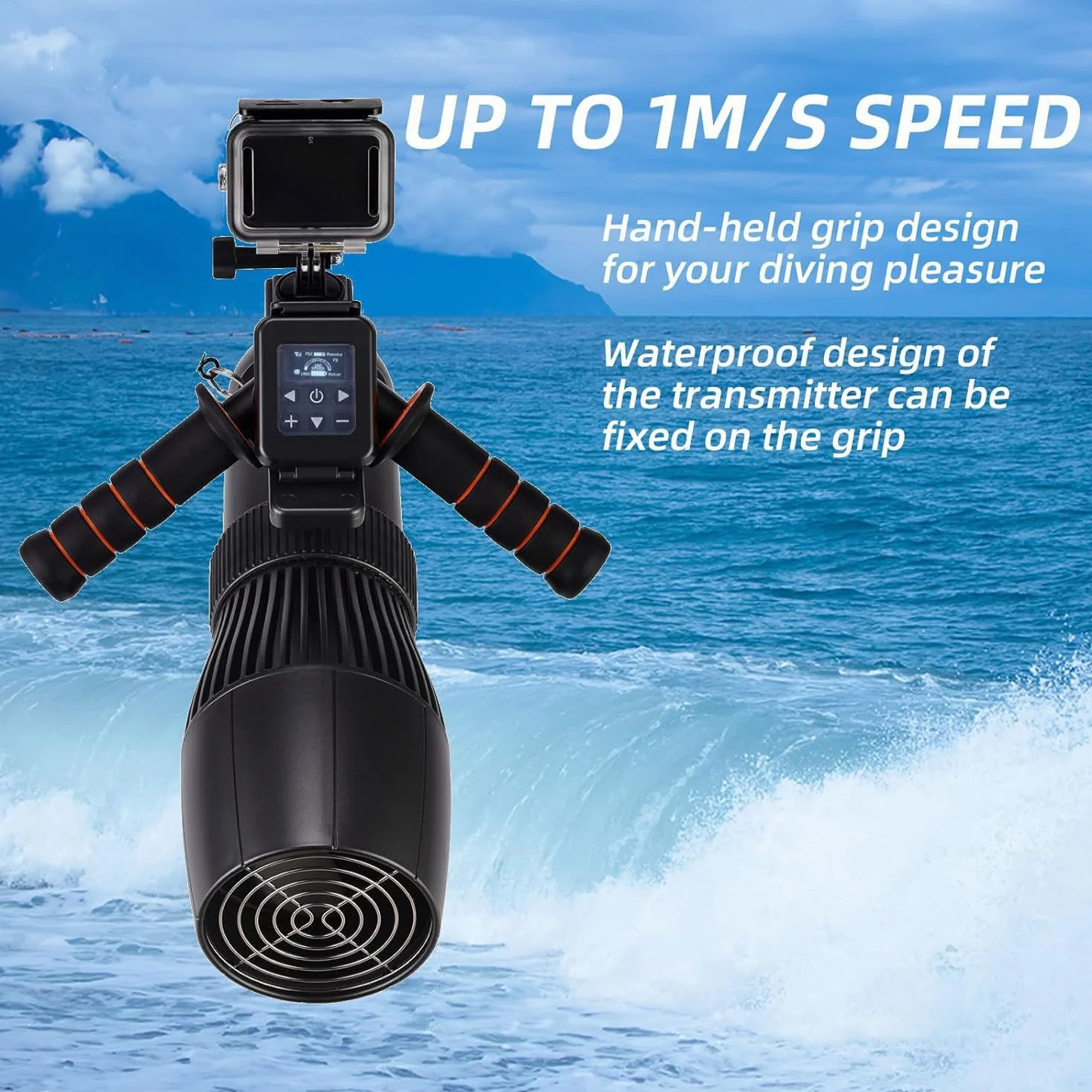 Scooter subacqueo 500 W 10 km/h 40 m profondità 4400mAh Motore RC SUP