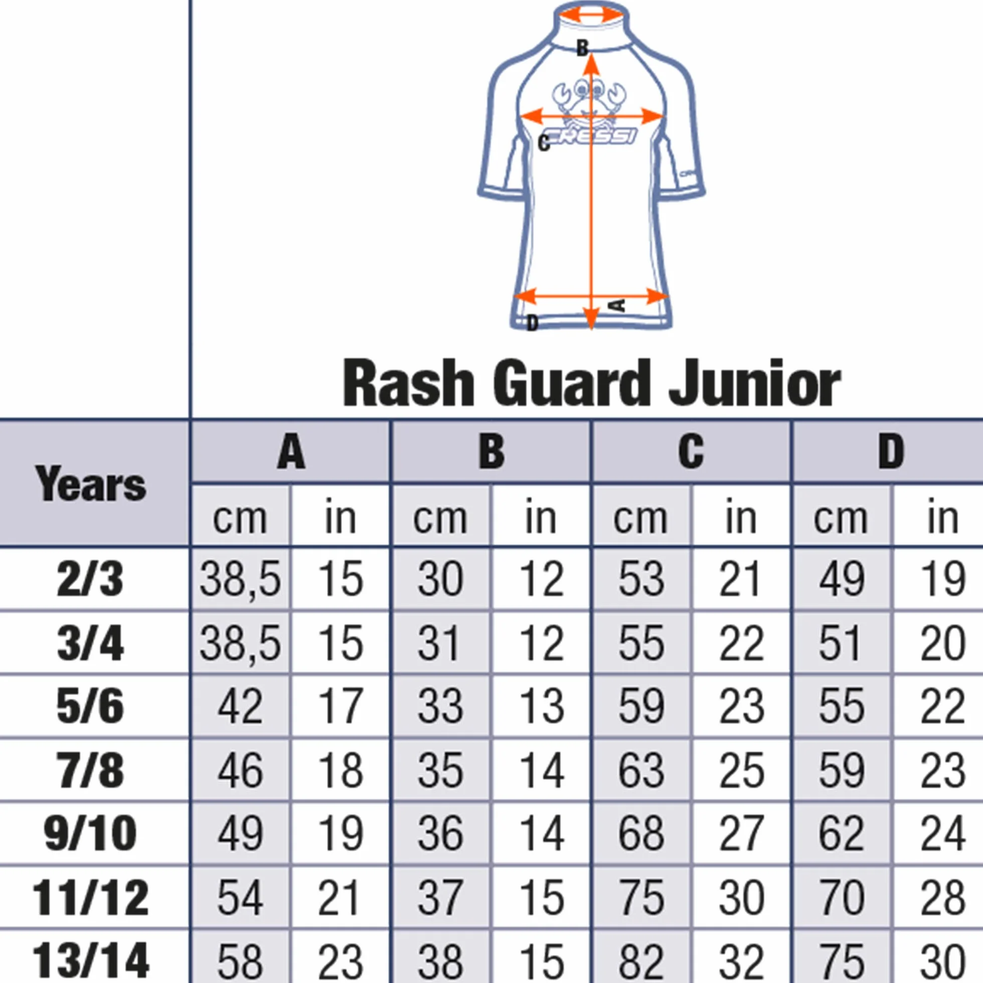 Cressi Rash Guard Short Jr