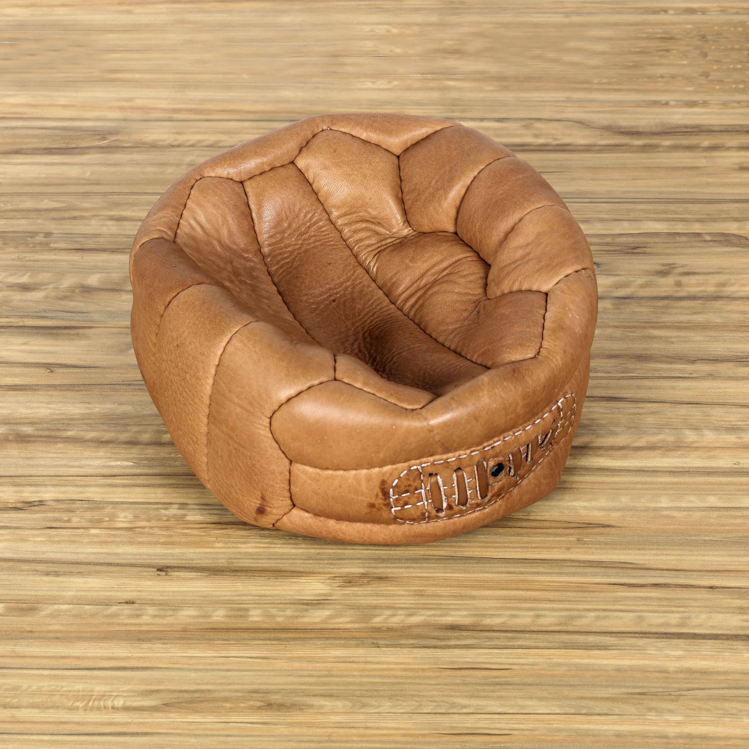 Pallone da calcio vintage in pelle anticata FNine