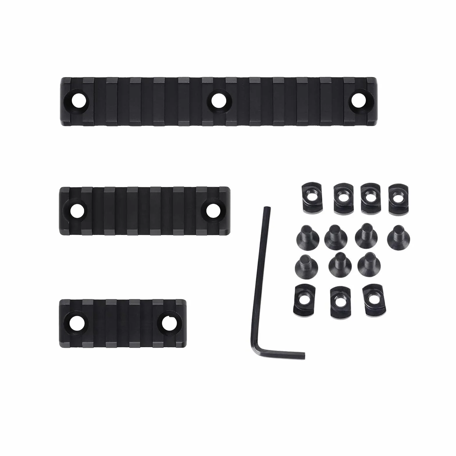 Picatinny Rail 5-Slot 7-Slot 13-Slot Alluminio Leggero 3 Pezzi per Caccia