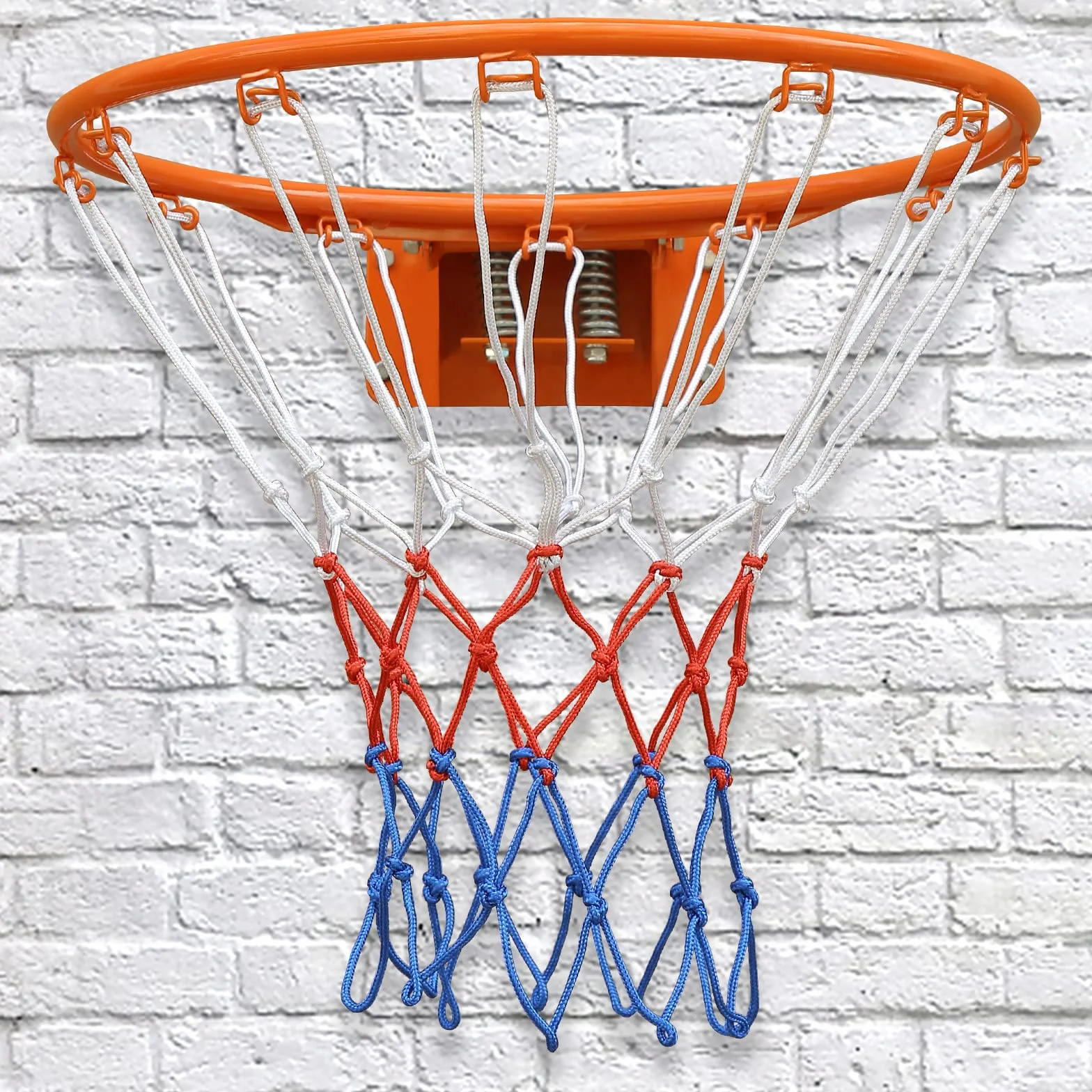 Canestro da basket 45,7 cm arancione lega di acciaio montaggio a parete