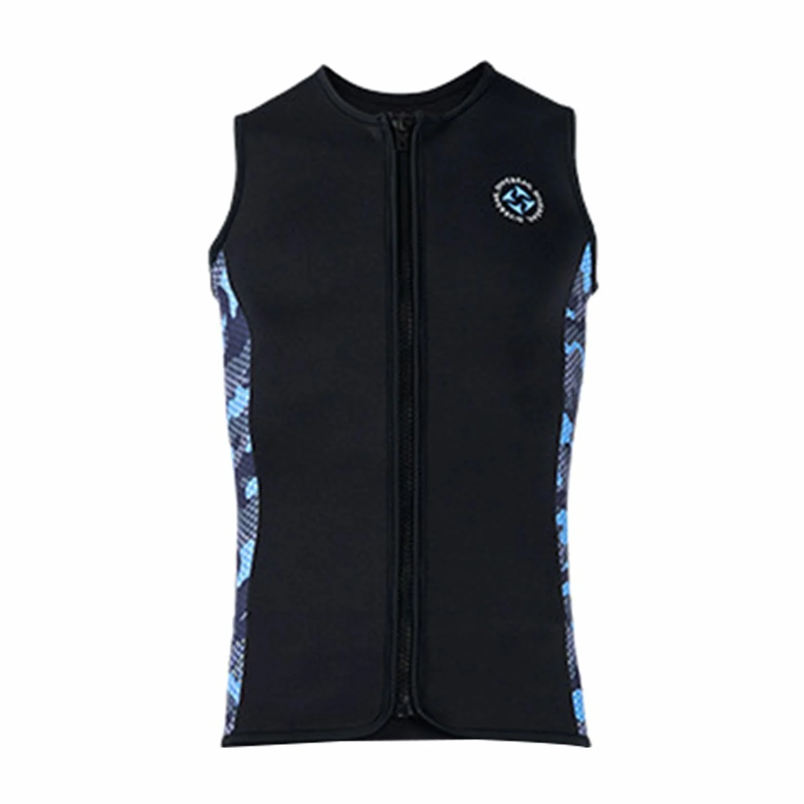 Rockible Muta da Uomo Top 3mm Cerniera Gilet da Sub in Neoprene Senza Maniche per Kayak Canoa Nuoto