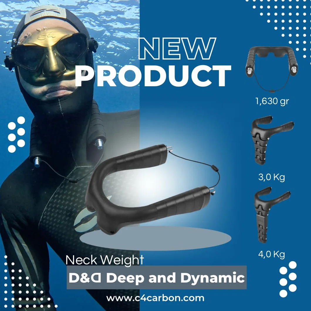 C4 Collare Apnea D&D Deep And Dynamic Modulabile per Immersioni Profonde e Apnea Dinamica