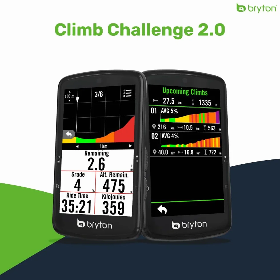 Bryton Rider S810 Ciclocomputer GPS 3.5" 2.5D 50h batteria mappa Europa offline ANT+/BLE sensori inclusi