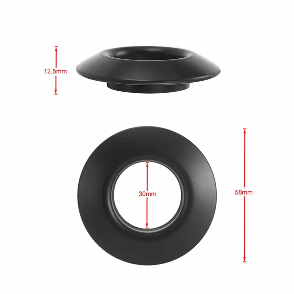 Supporto per paddle in gomma, anello antigoccia, accessori per kayak 4 pezzi