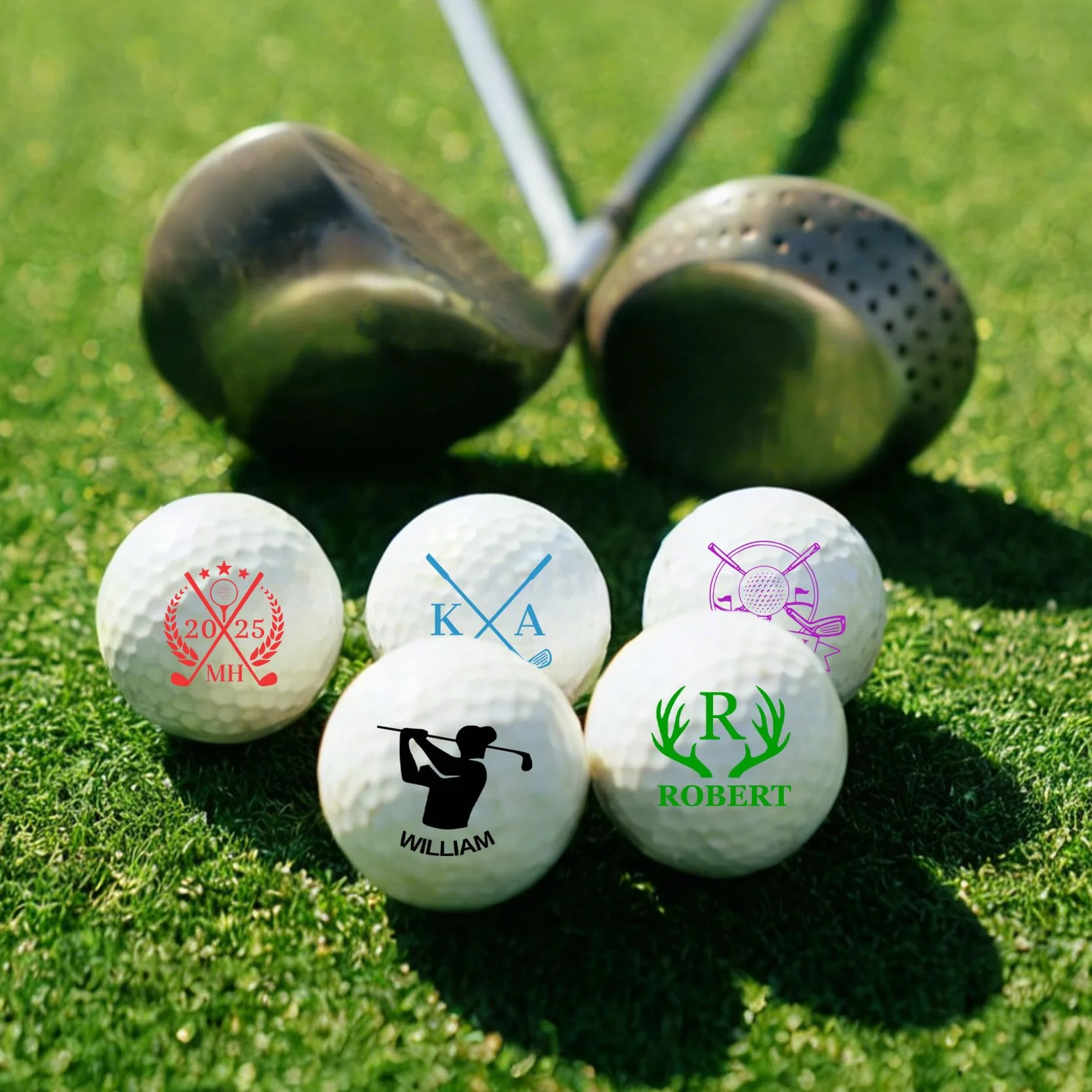 Timbro Palline Da Golf Pennarello Autoinchiostrante Personalizzato Con Pallina E Logo Impermeabile Riutilizzabile