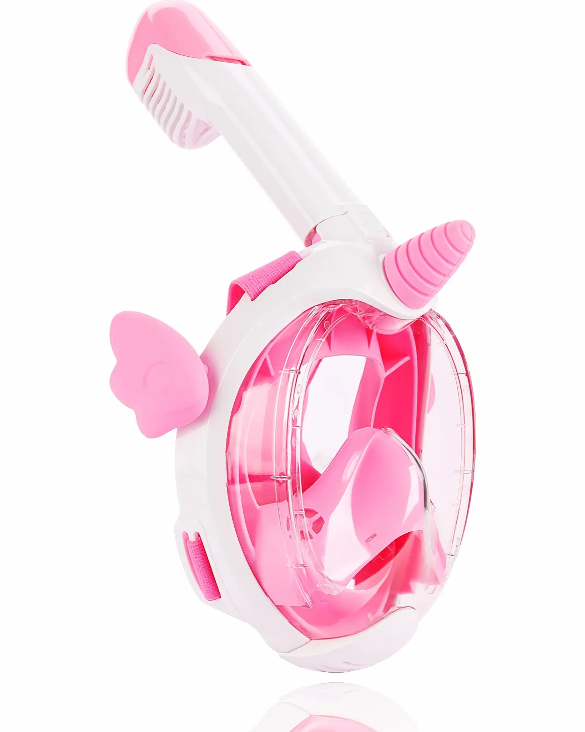 Flyboo Maschera da Snorkeling Bambini Unicorno 180° Visuale Panoramica Pieno Facciale Anti Appannamento