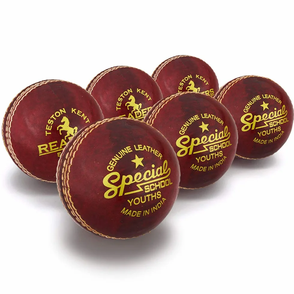 Palline da cricket unisex, 134,7 g, rosso, confezione da 6
