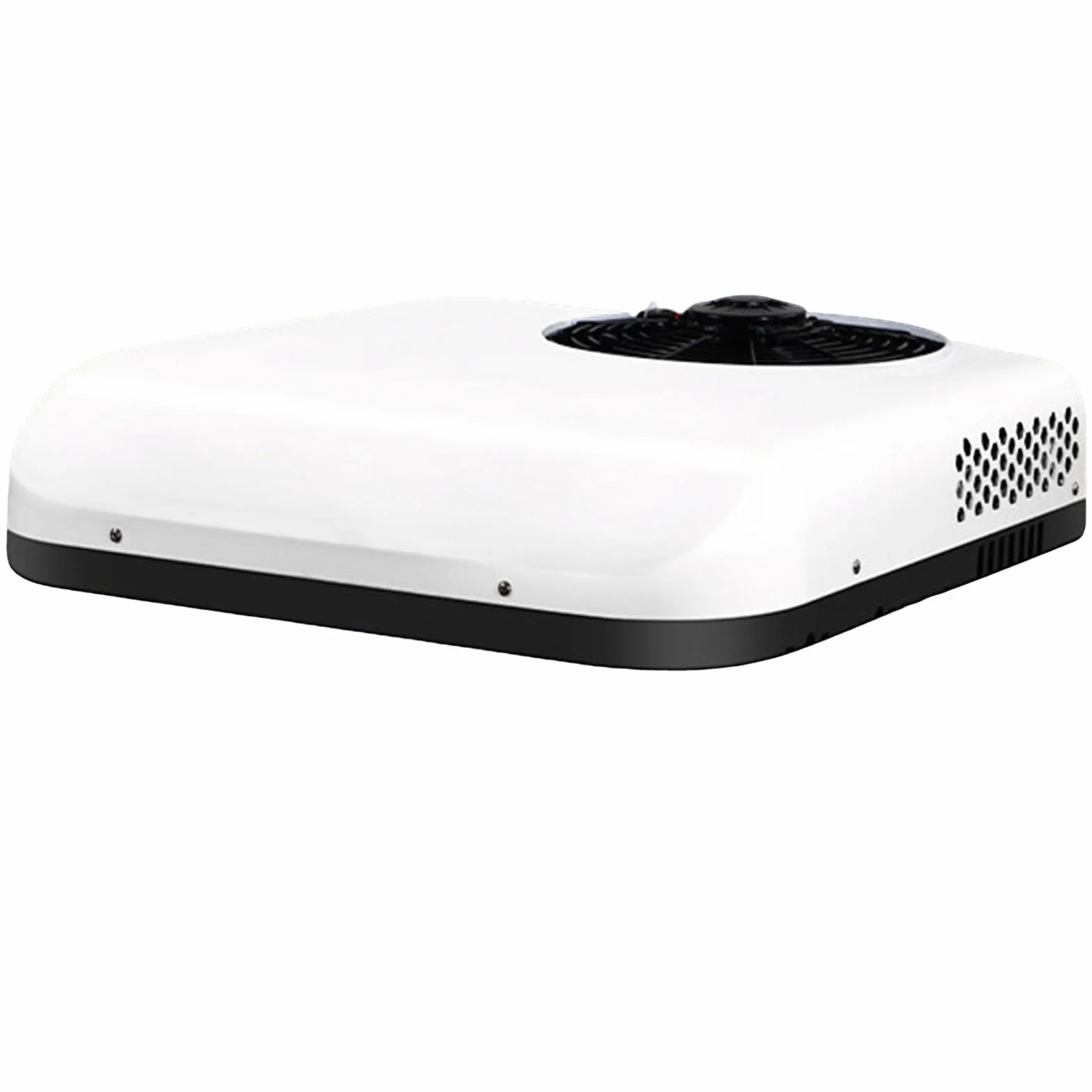 Condizionatore D'Aria DC 12V/24V per Camper RV, Elettrico All-In-One Senza Unità Esterna, Silenzioso per Camion Trattore Bus Caravan, Aria Condizionata da Tetto Bianco(Cooling Only,12v)
