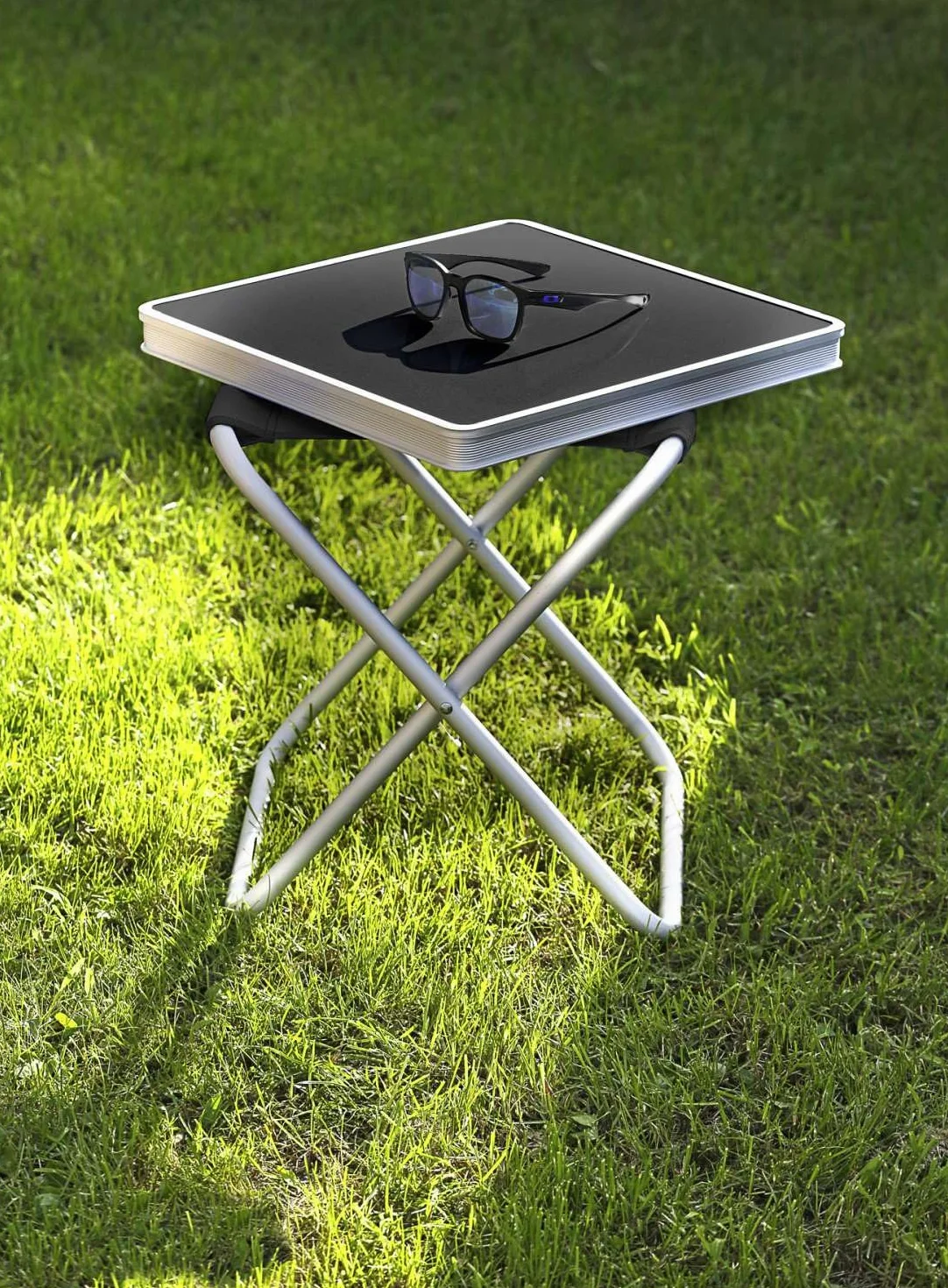 BRUNNER Hoggy Set tavolo e sgabello grigio/nero